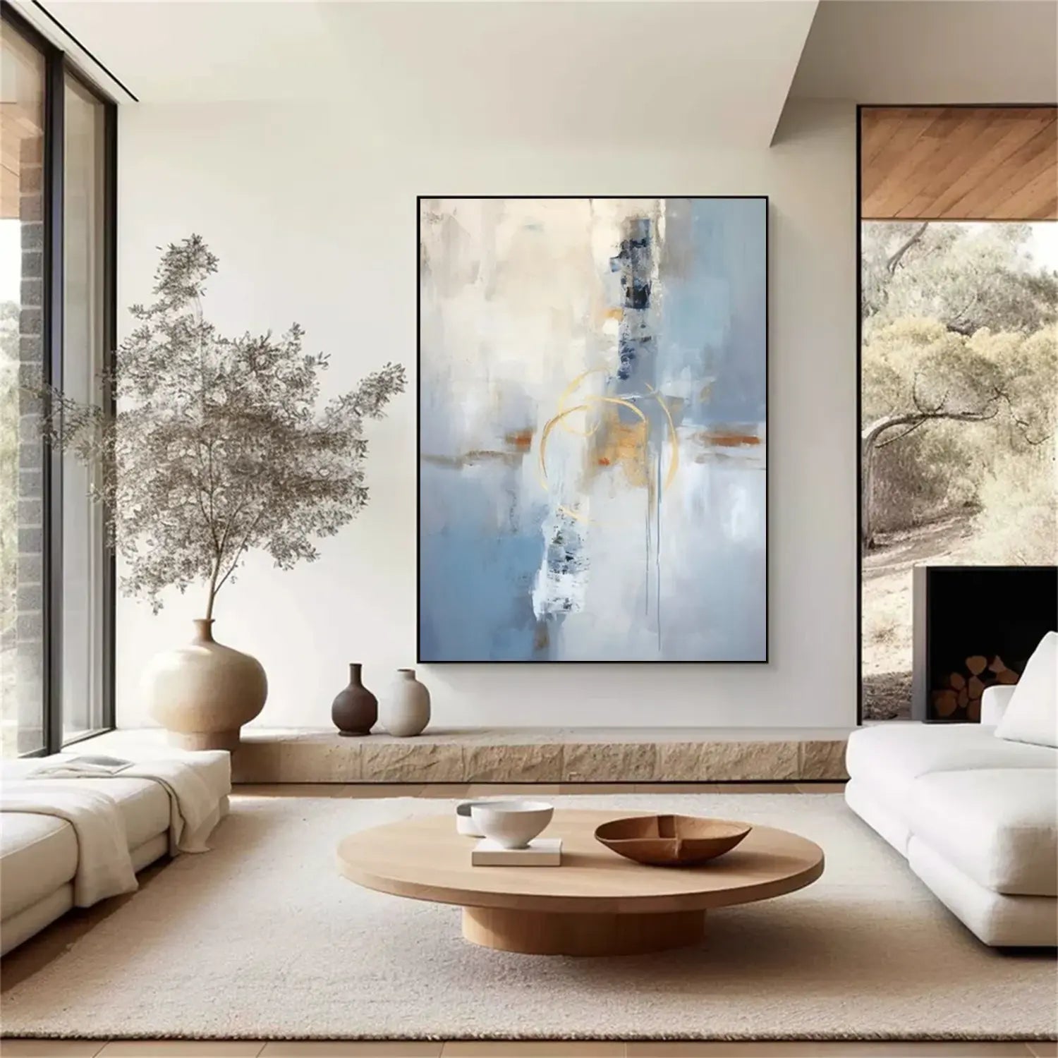 Abstract Painting Canvas #AW006