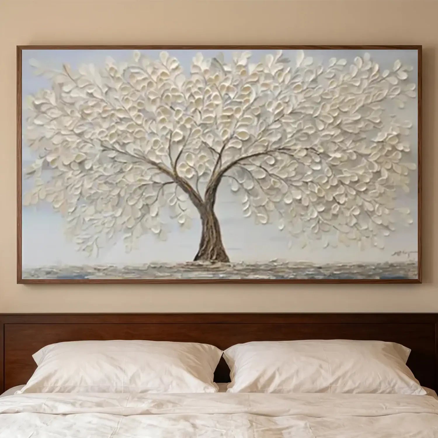 Flower & Tree Abstract Texture Canvas Art