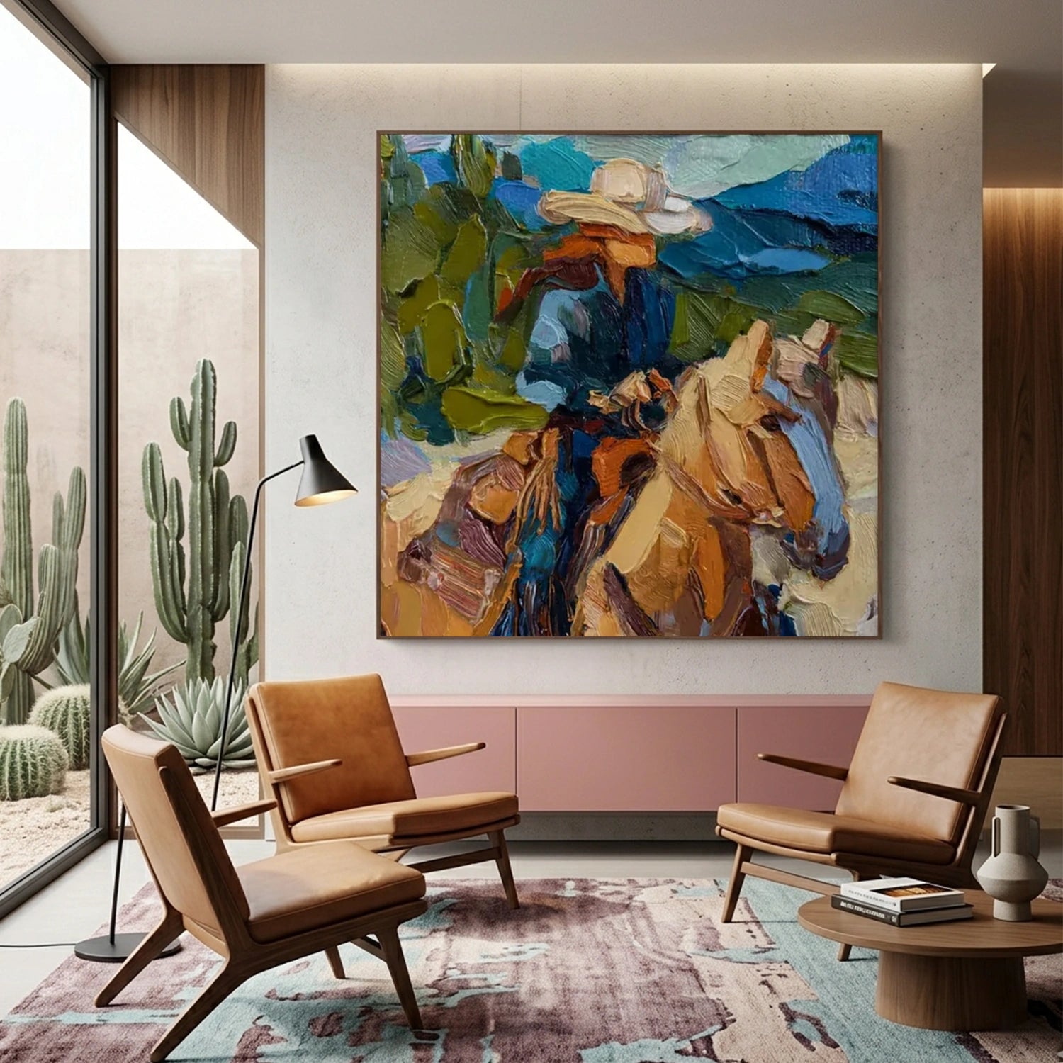 Vintage Americana Art | Brushstroke Rider