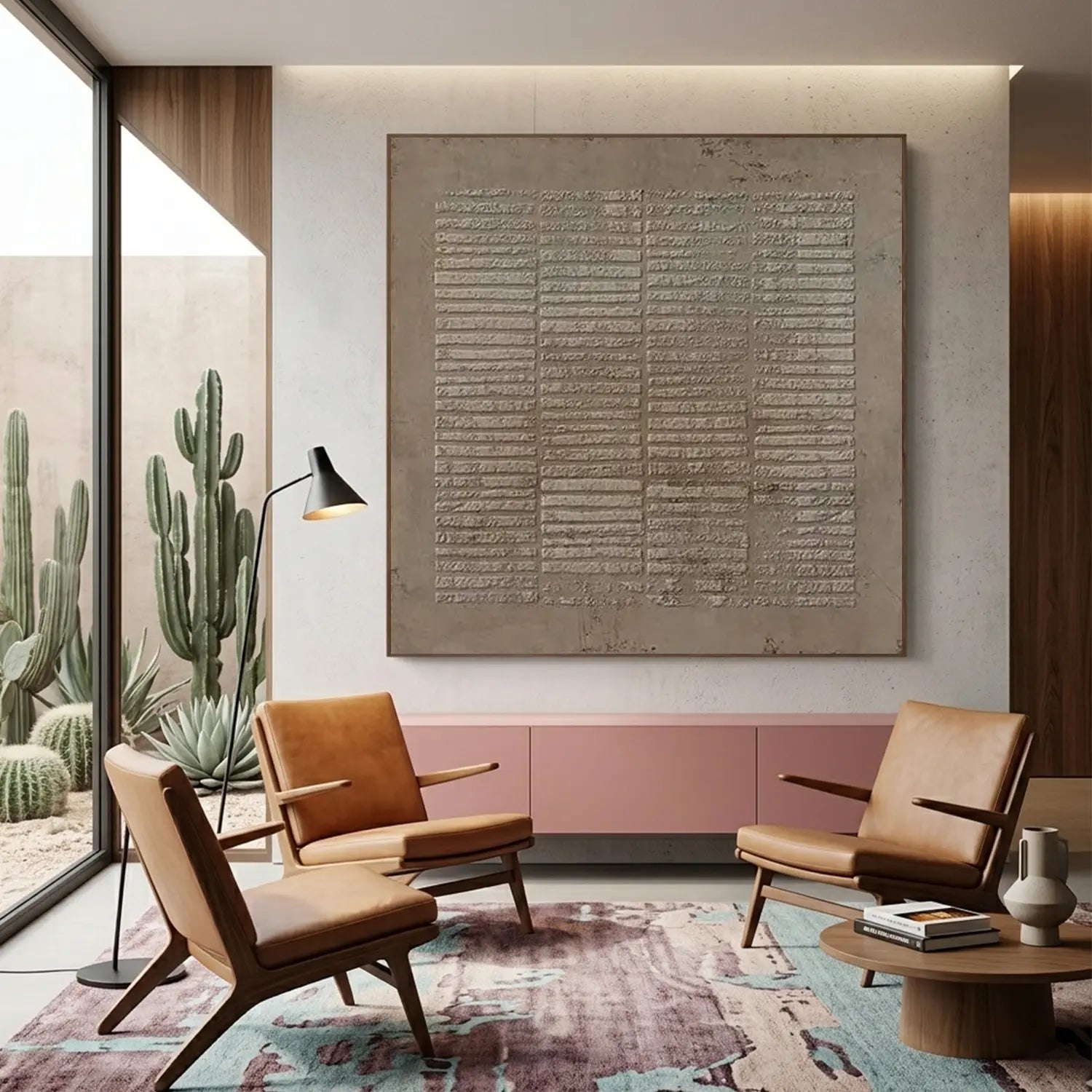Brown Wabi Sabi Texture Canvas Art