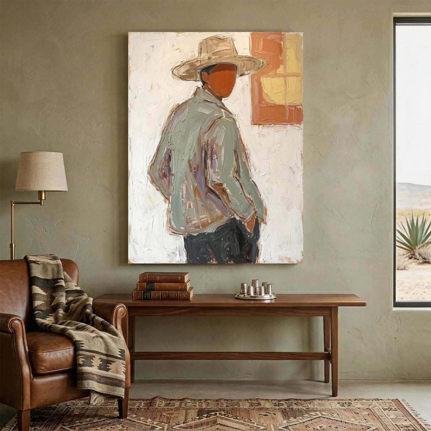 Vintage Americana Art | Desert Silence