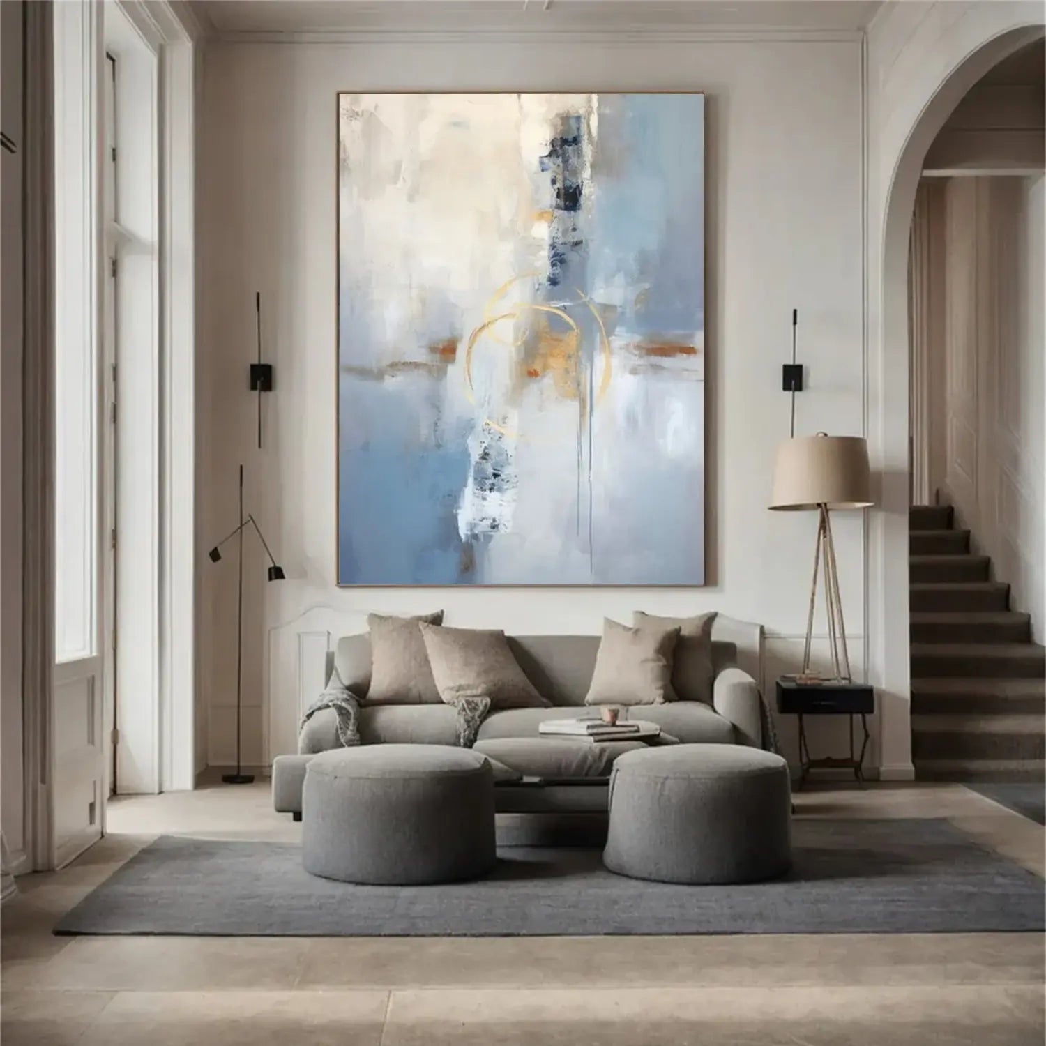 Abstract Painting Canvas #AW006