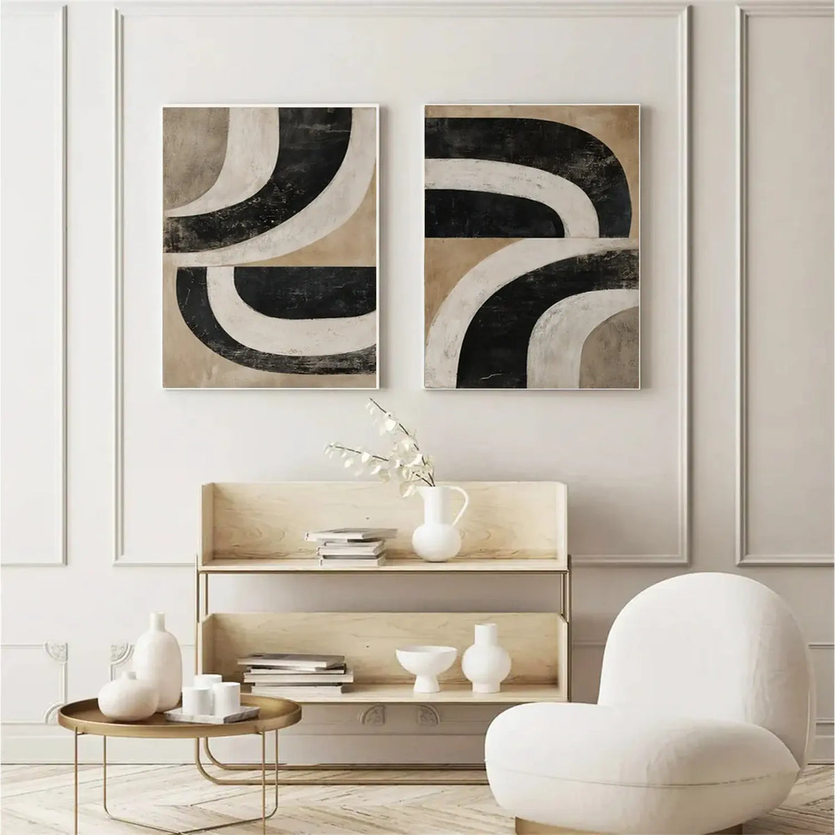 Wabi Sabi Canvas Art Set of 2 #WS017