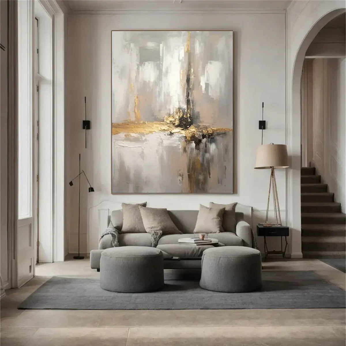 Abstract Painting Canvas #AW014