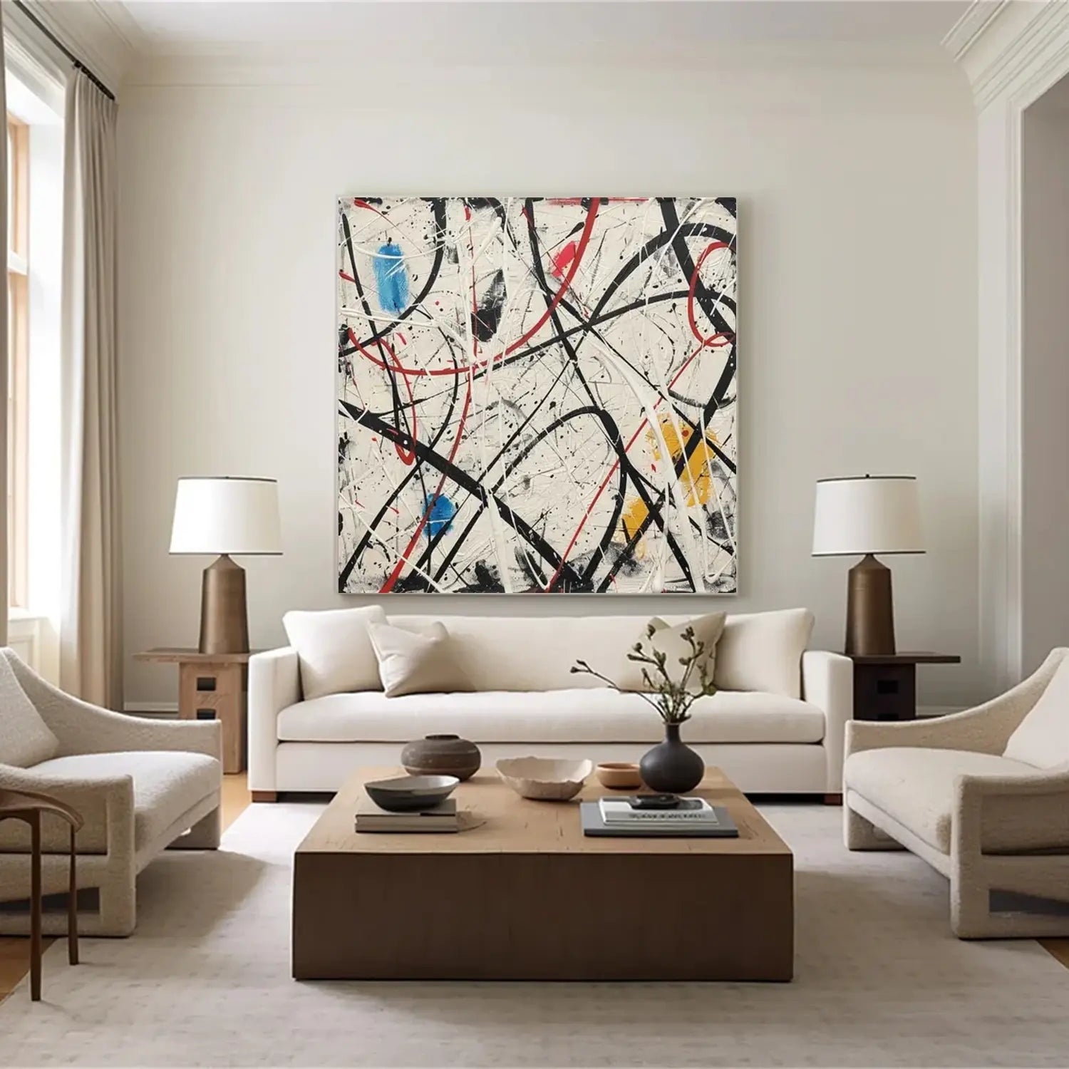 Colorful Pollock Art #PL007