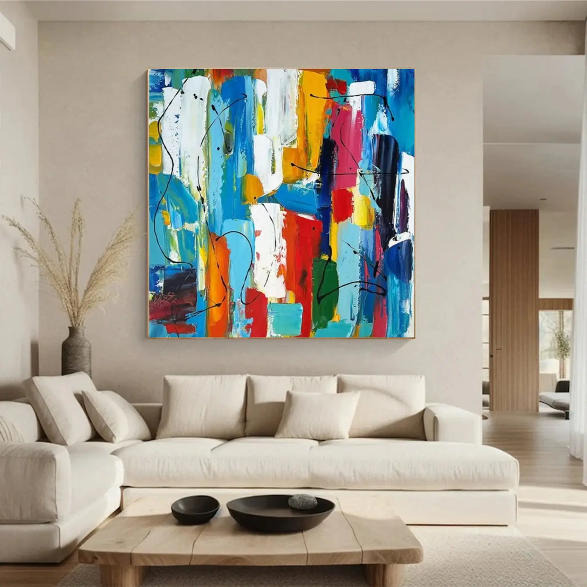 Colorful Pollock Art #PL006