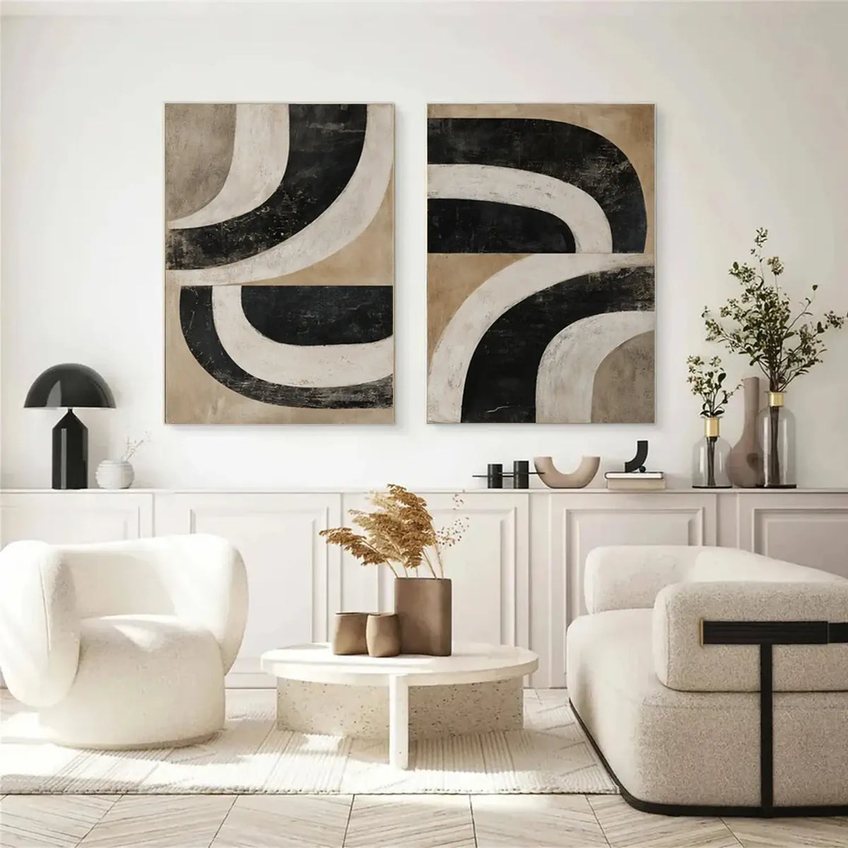 Wabi Sabi Canvas Art Set of 2 #WS017