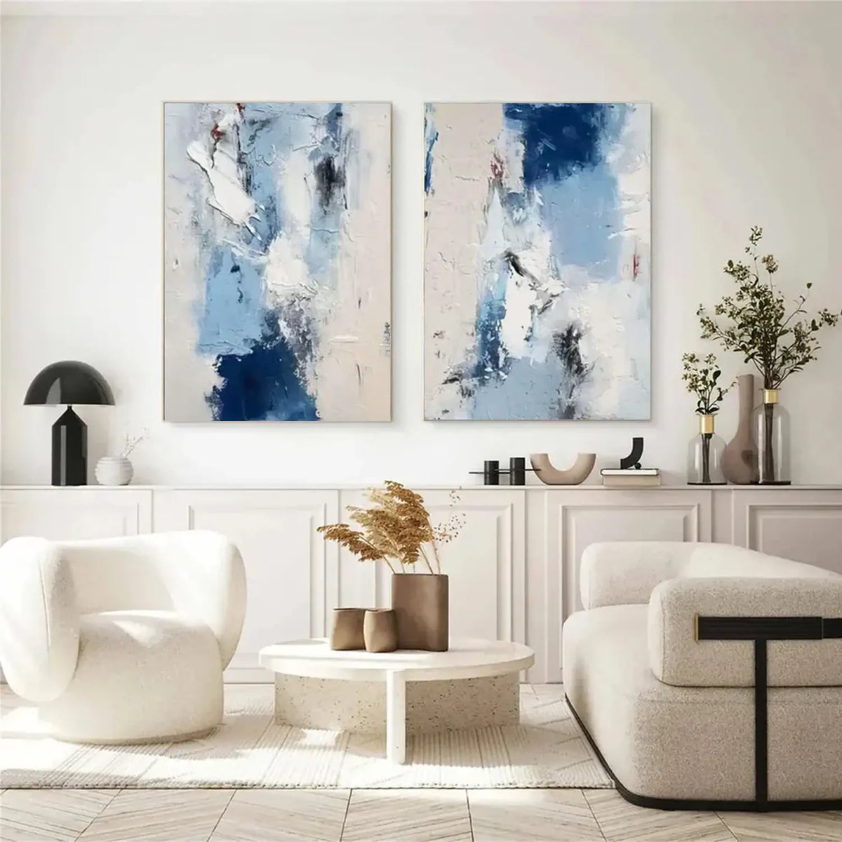 Abstract Painting Canvas Set of 2 #AW002