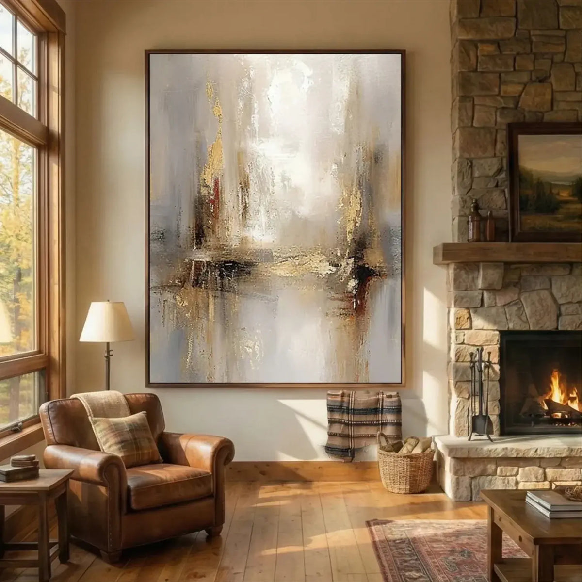 Abstract Painting Canvas #AW013