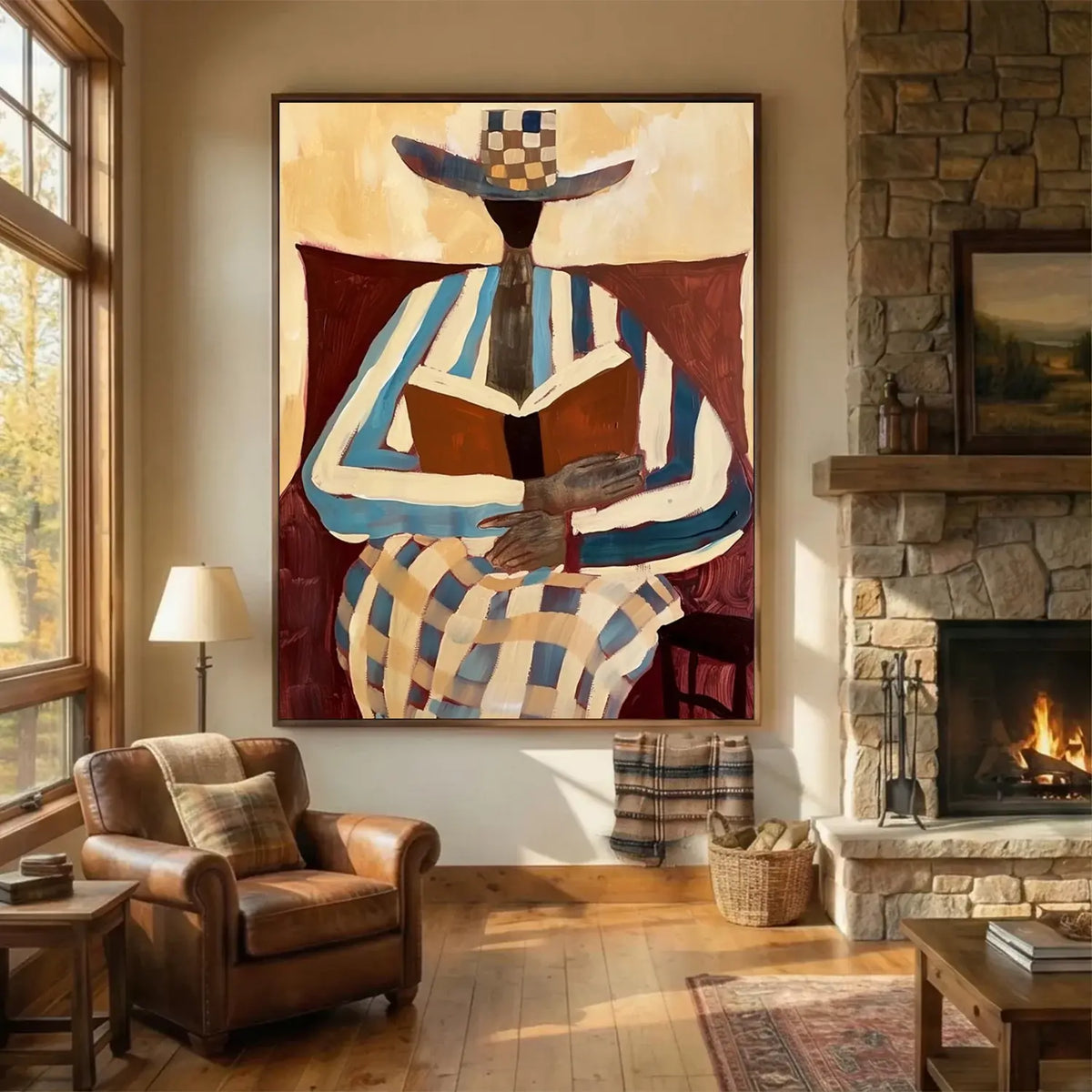 Vintage Americana Art Warm Solitude #VA086