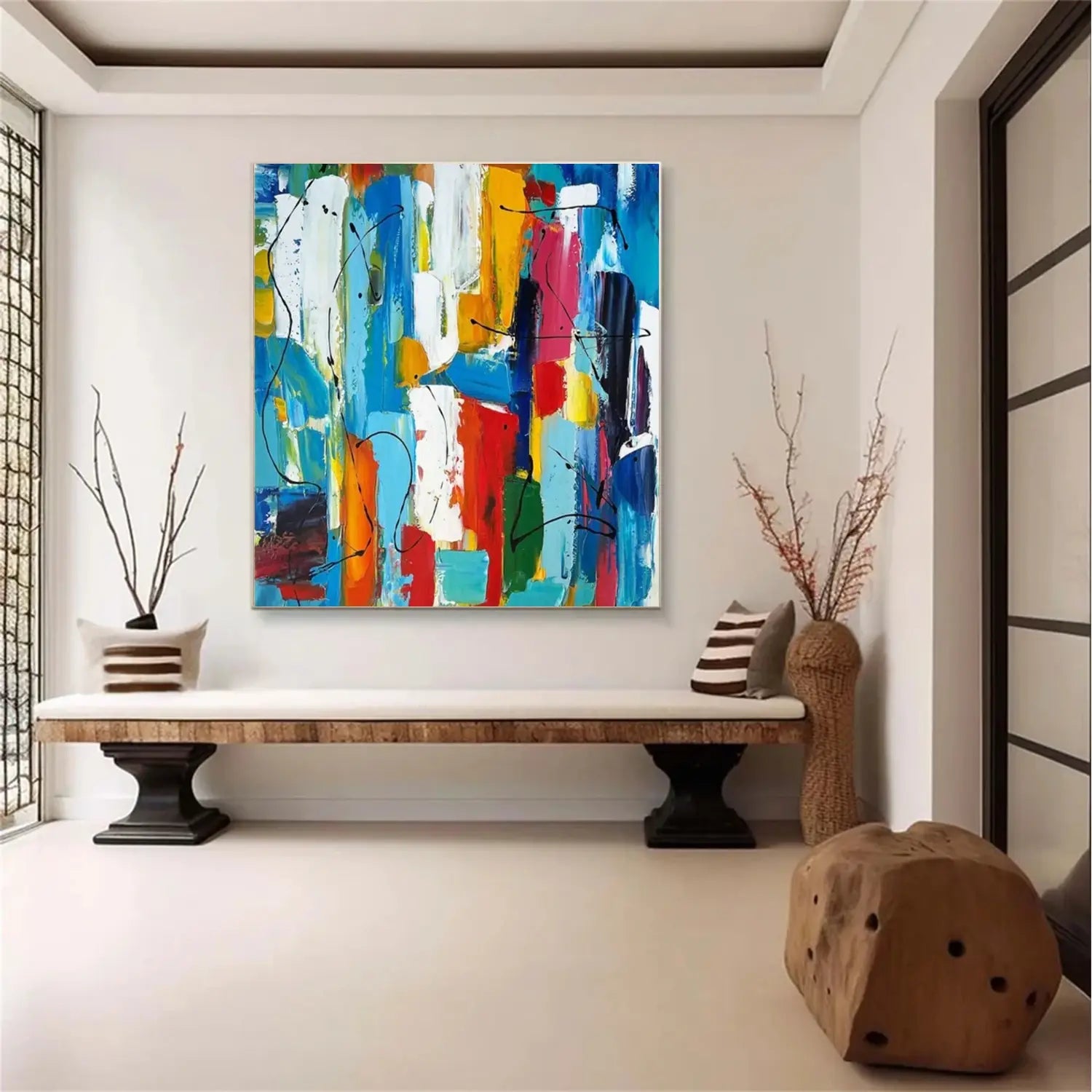 Colorful Pollock Art #PL006