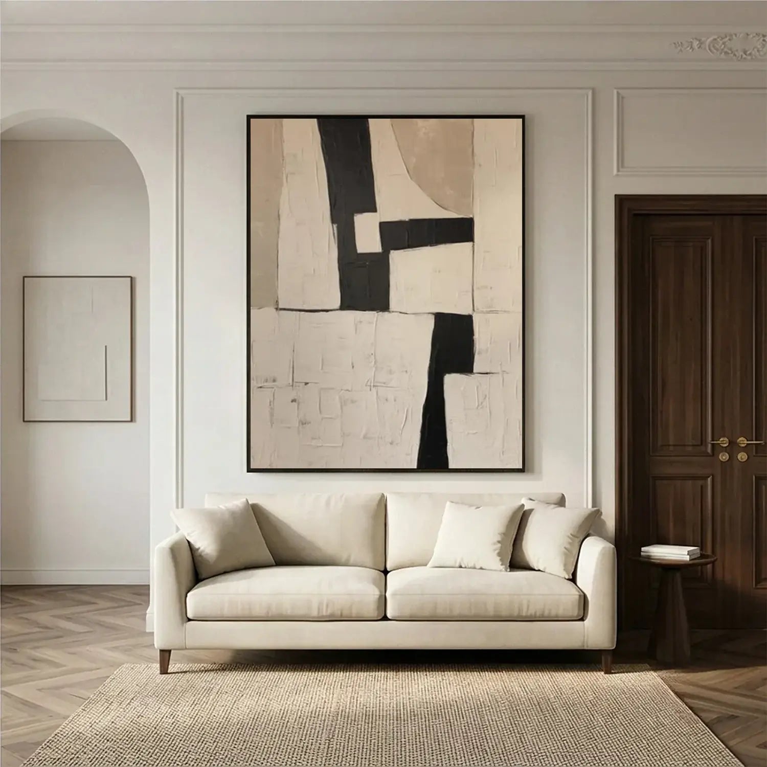 Beige Wabi Sabi Textured Canvas Art #WS031