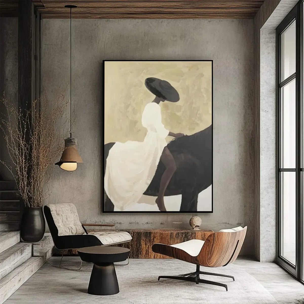 Abstract Portrait Canvas Art #AW156