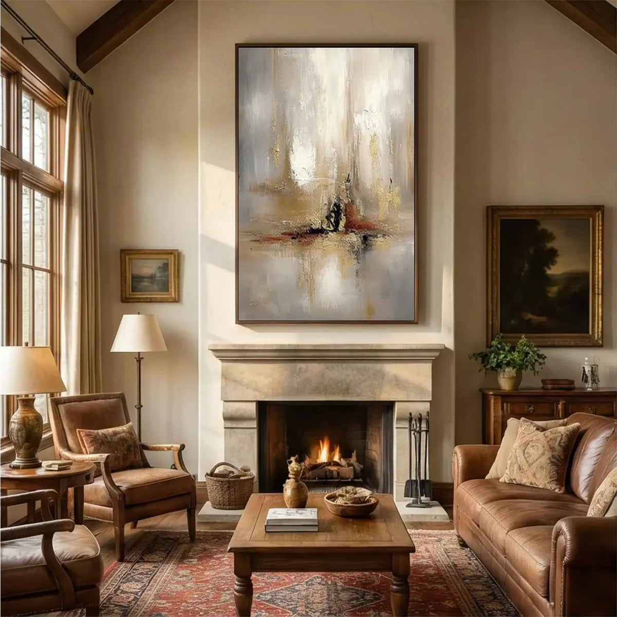 Abstract Painting Canvas #AW015
