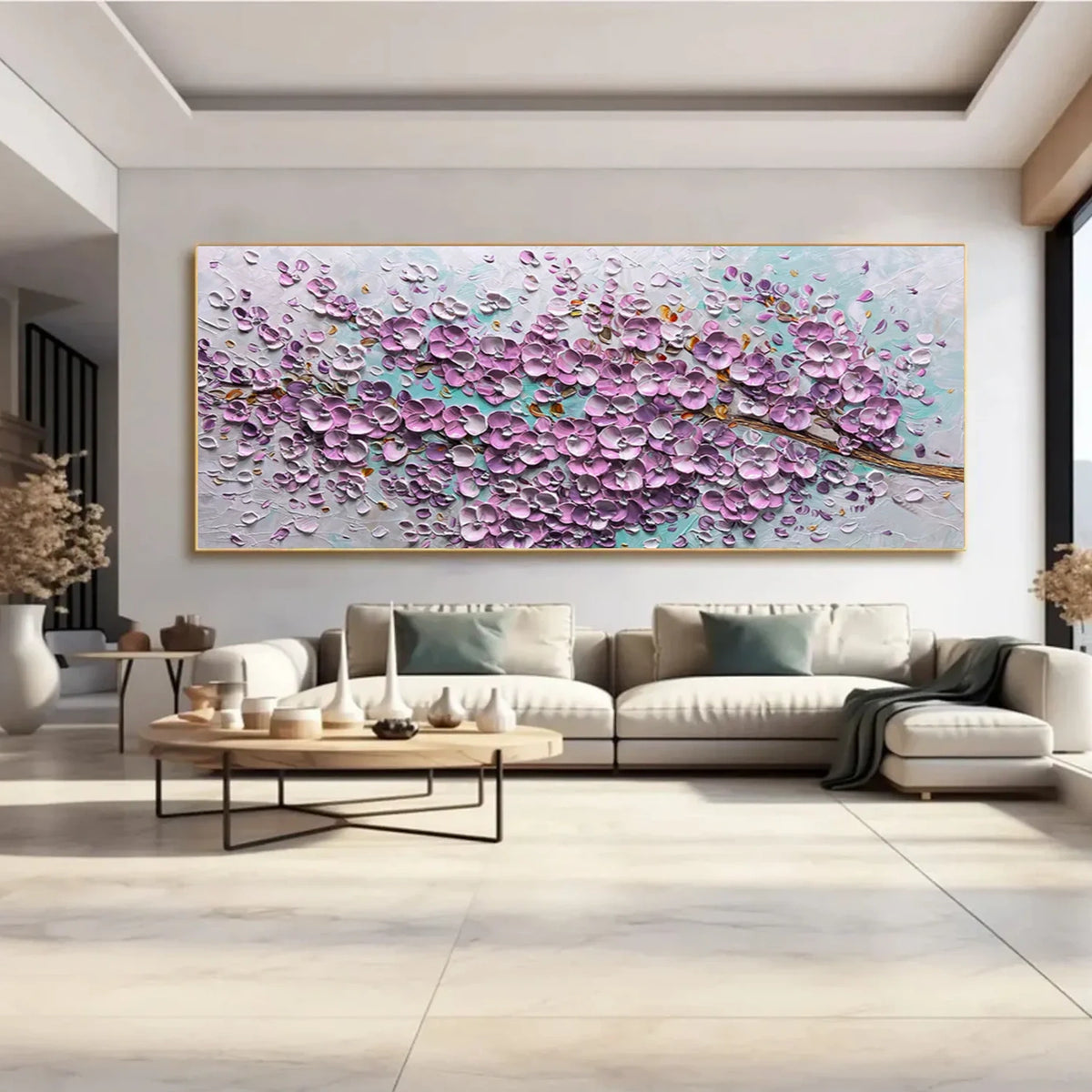 Abstract Flower And Tree Canvas Art #FT061