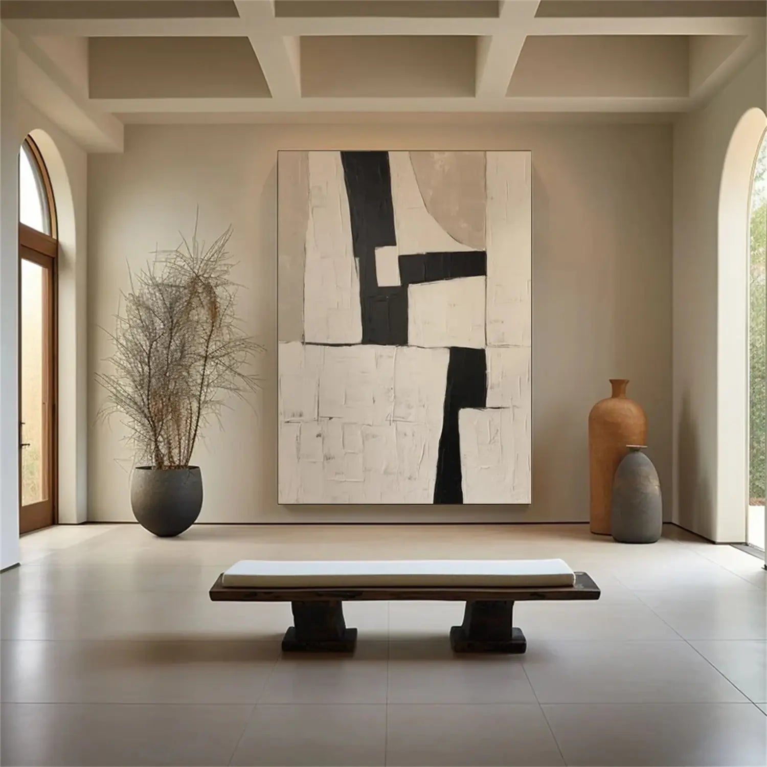 Beige Wabi Sabi Textured Canvas Art #WS031