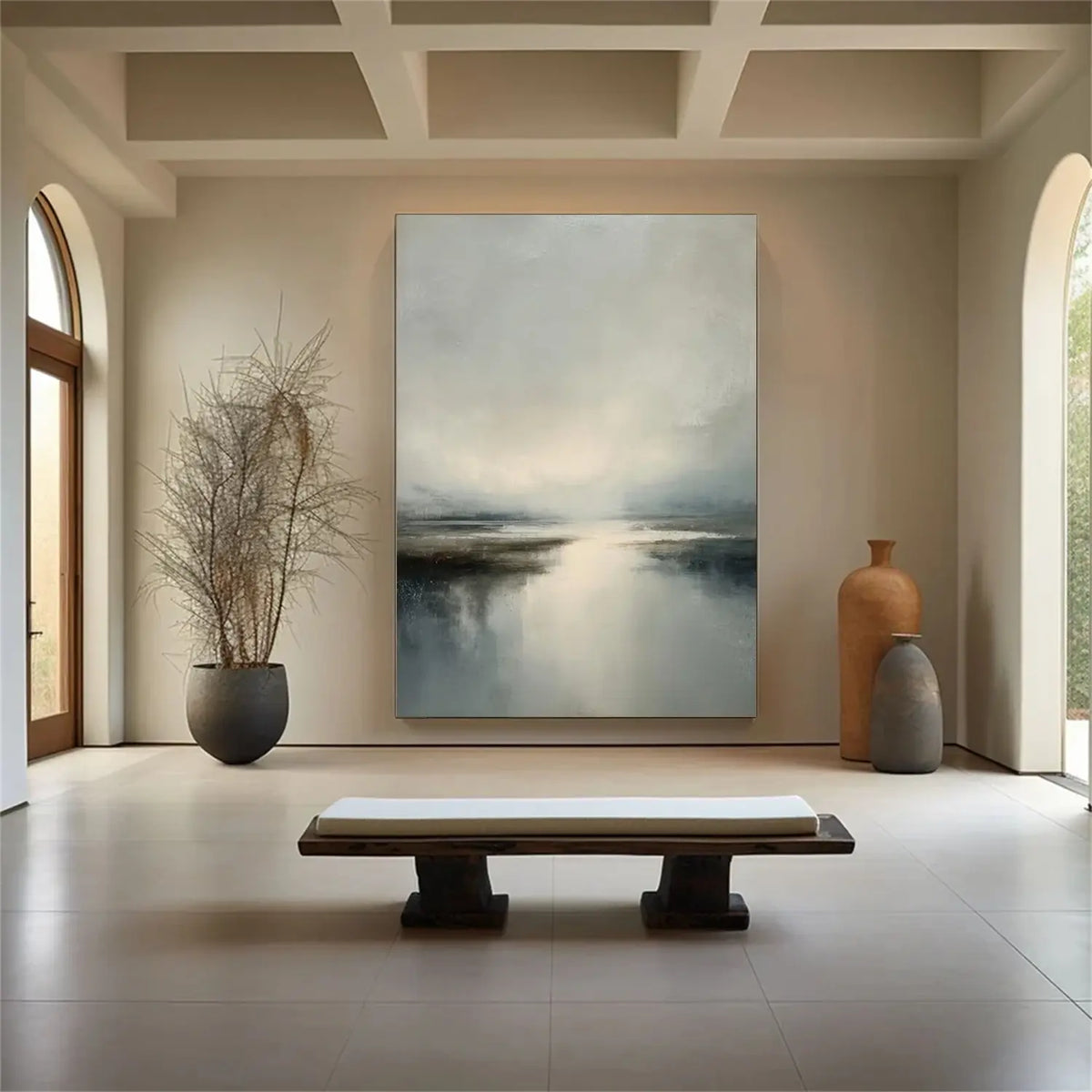 Ocean And Sky Abstract Wall Art #OS46