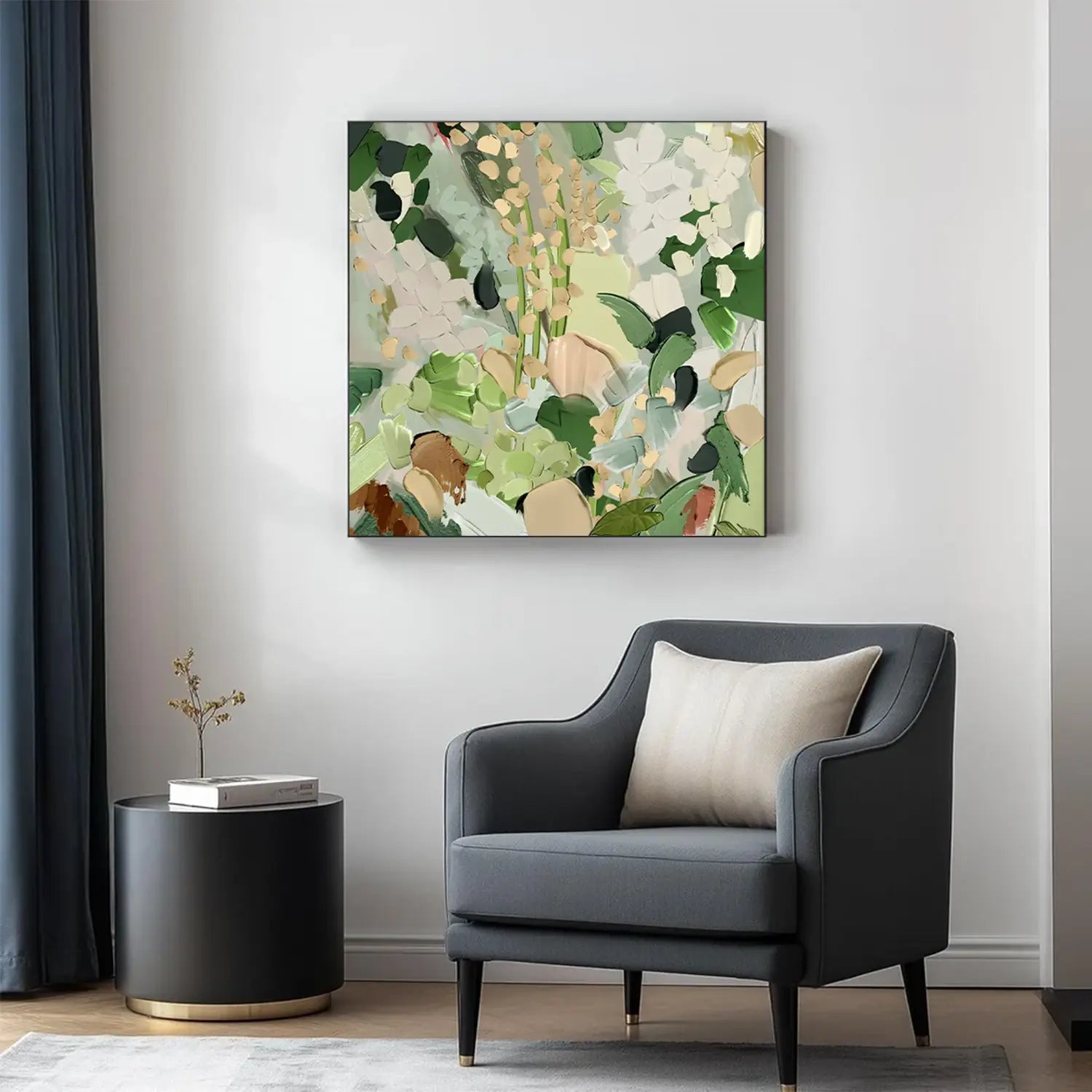 Colorful Abstract Textured Painting Canvas #FT059