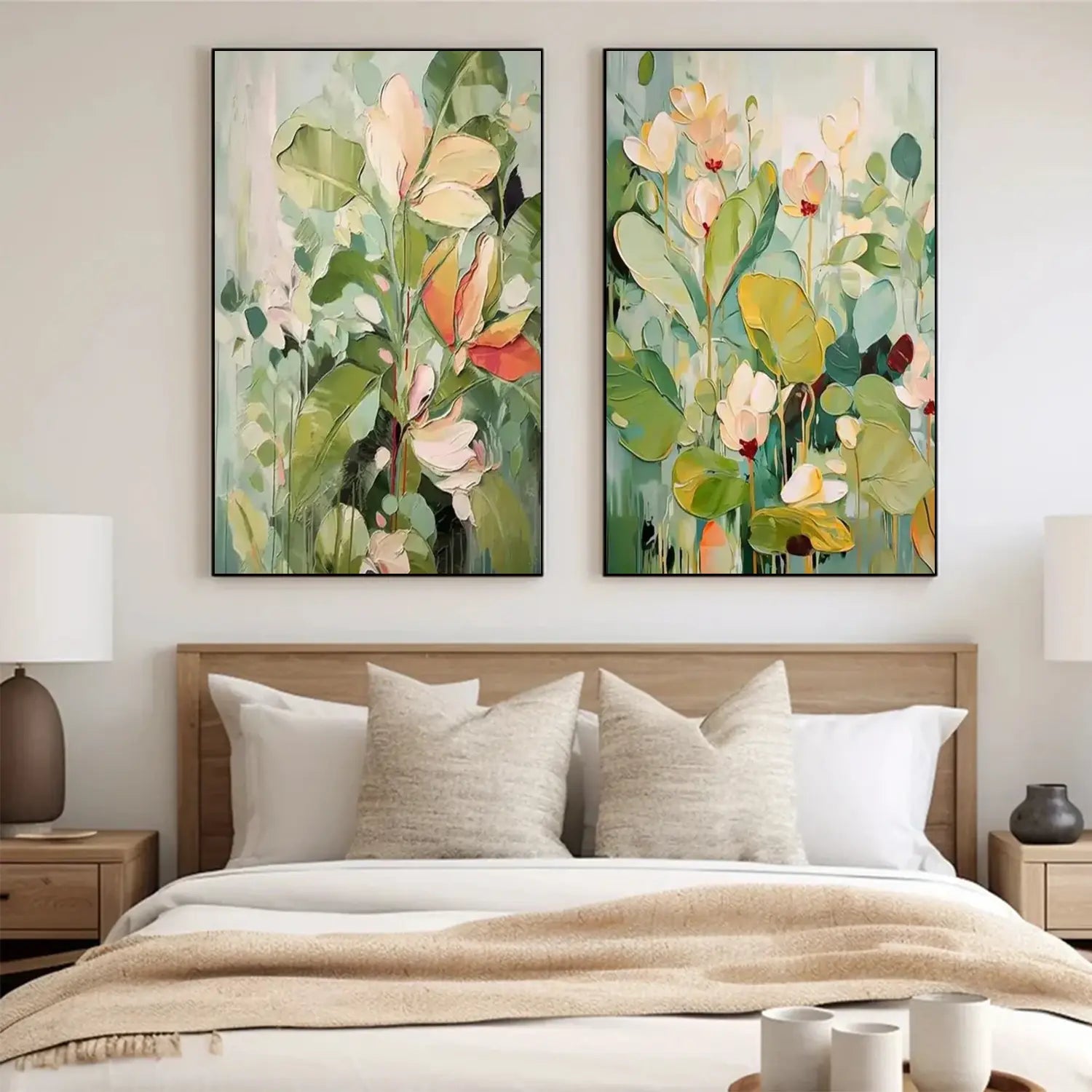 Flower Textured Painting Canvas