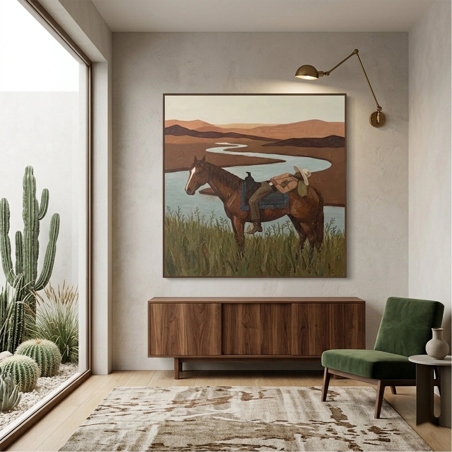 Vintage Americana Art | Riverbend Rest