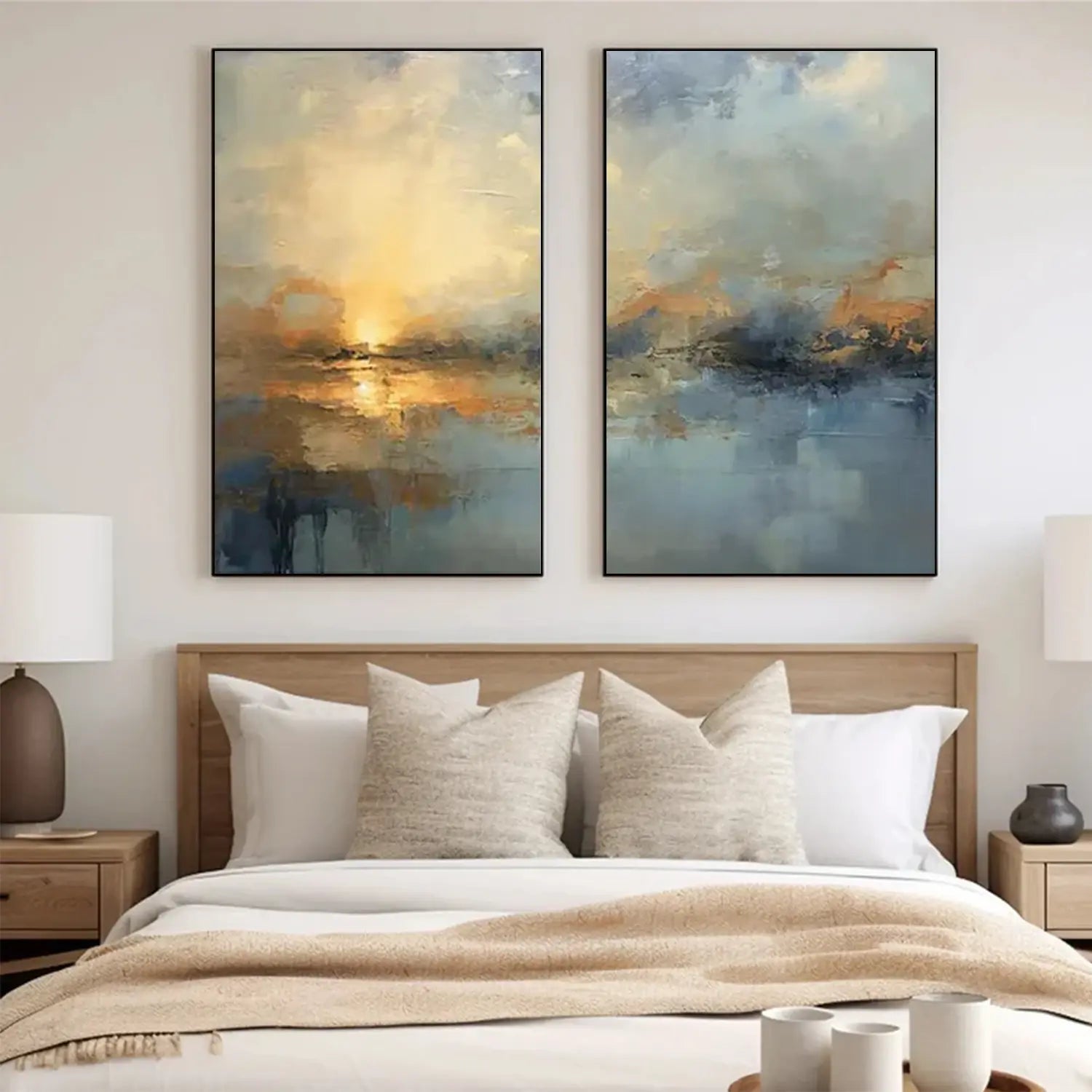 Abstract Painting Canvas Set of 2