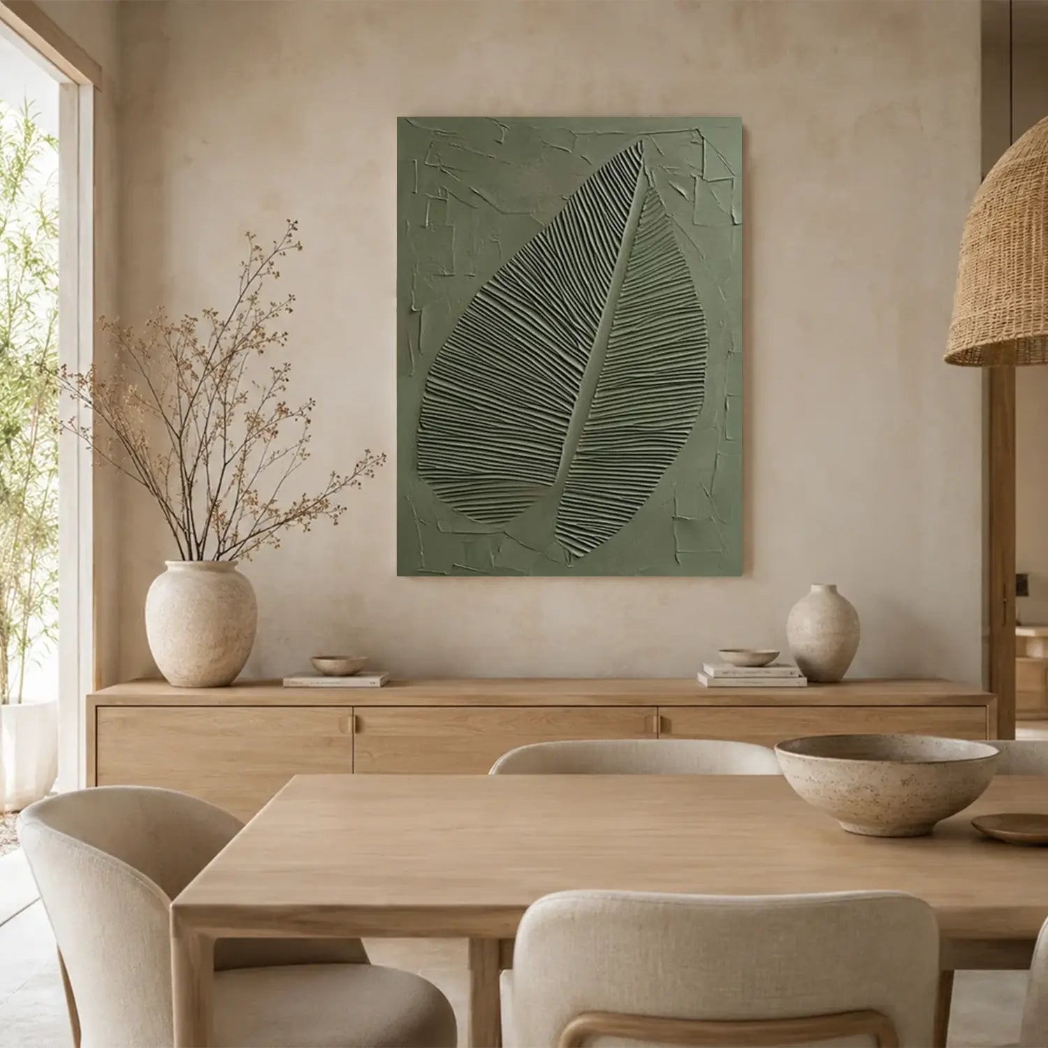 White Minimalist Textured Canvas Art #MW012