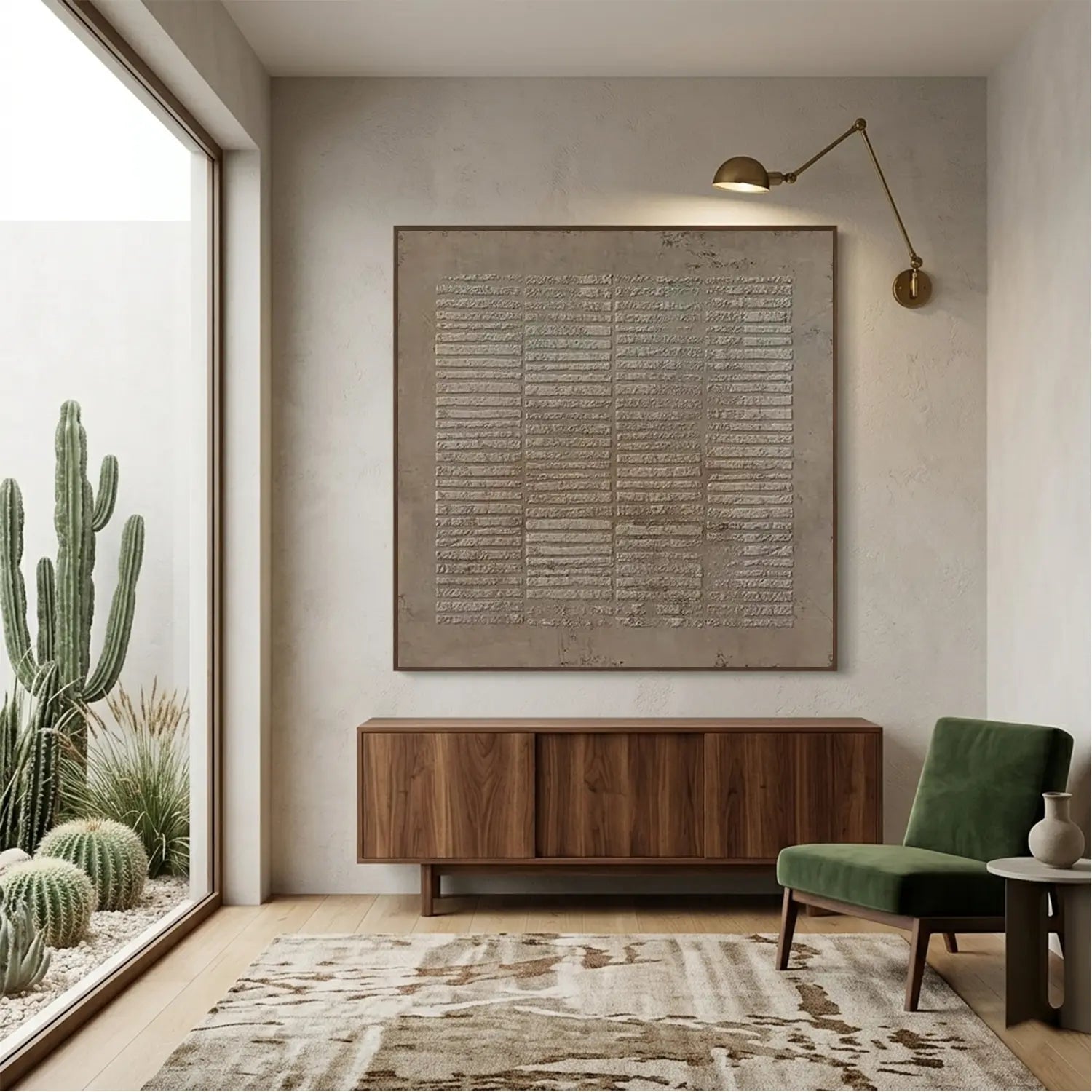 Brown Wabi Sabi Texture Canvas Art