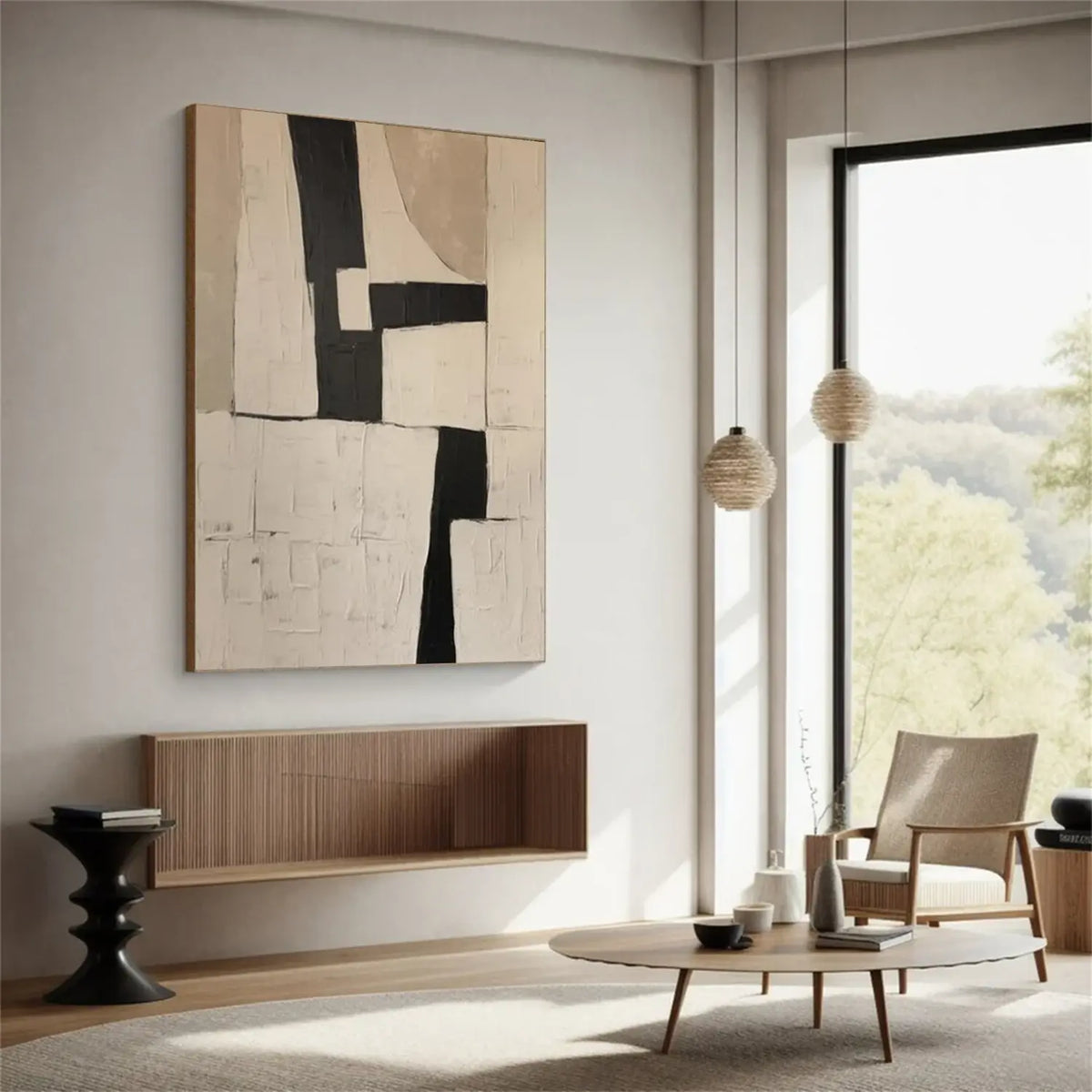 Beige Wabi Sabi Textured Canvas Art #WS031