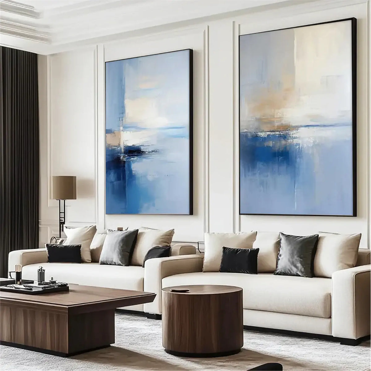 Abstract Painting Canvas Set of 2 #AW003