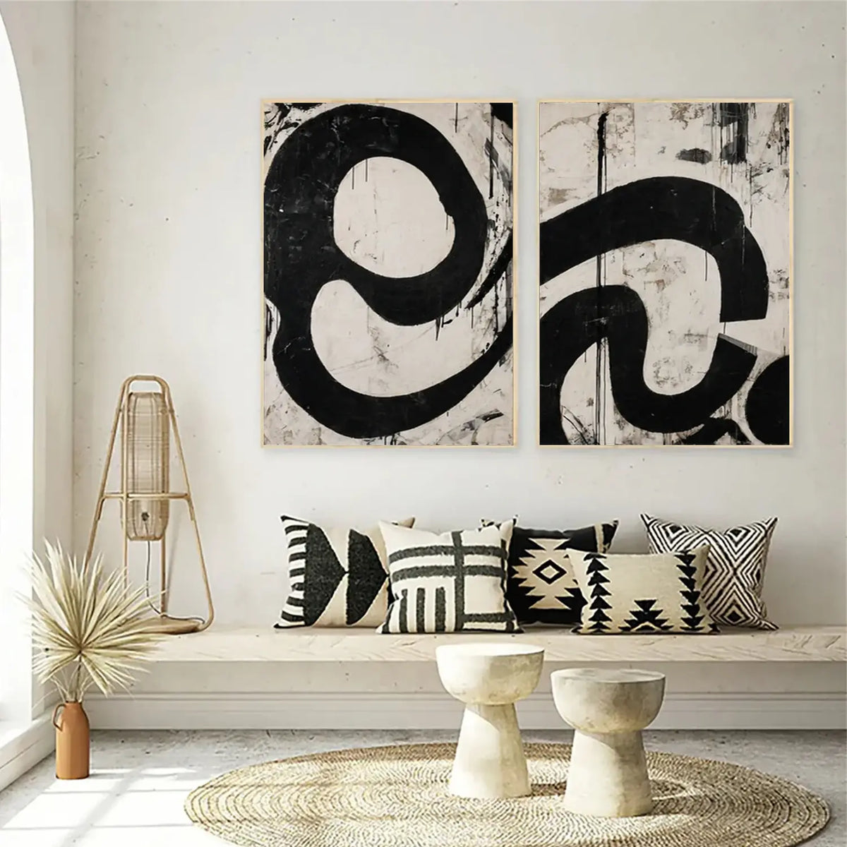 Wabi Sabi Canvas Art Set of 2 #WS018