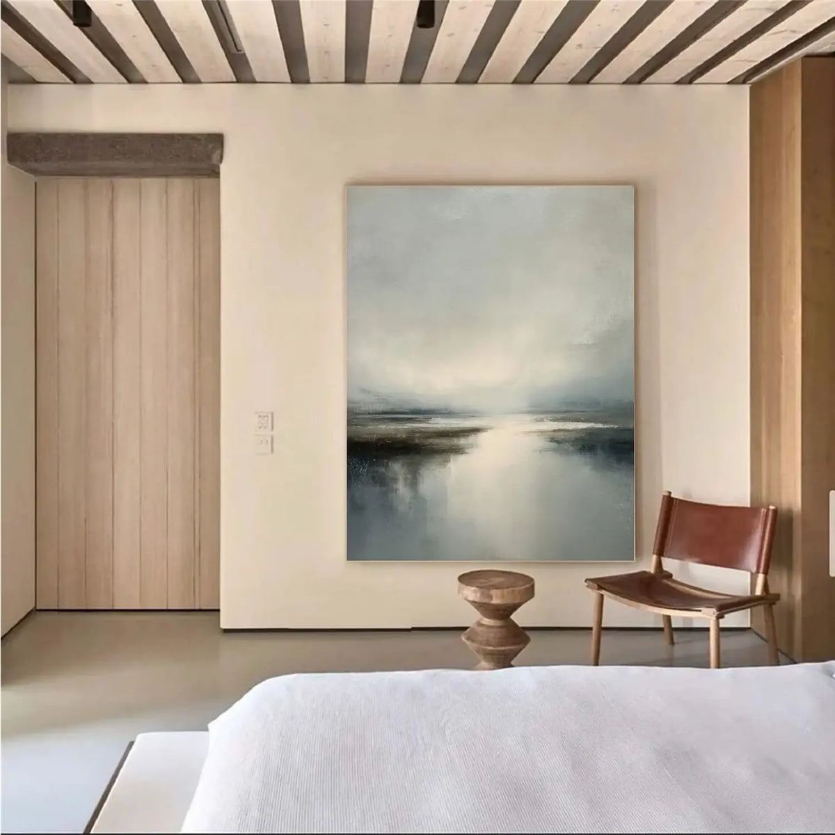 Ocean And Sky Abstract Wall Art #OS46