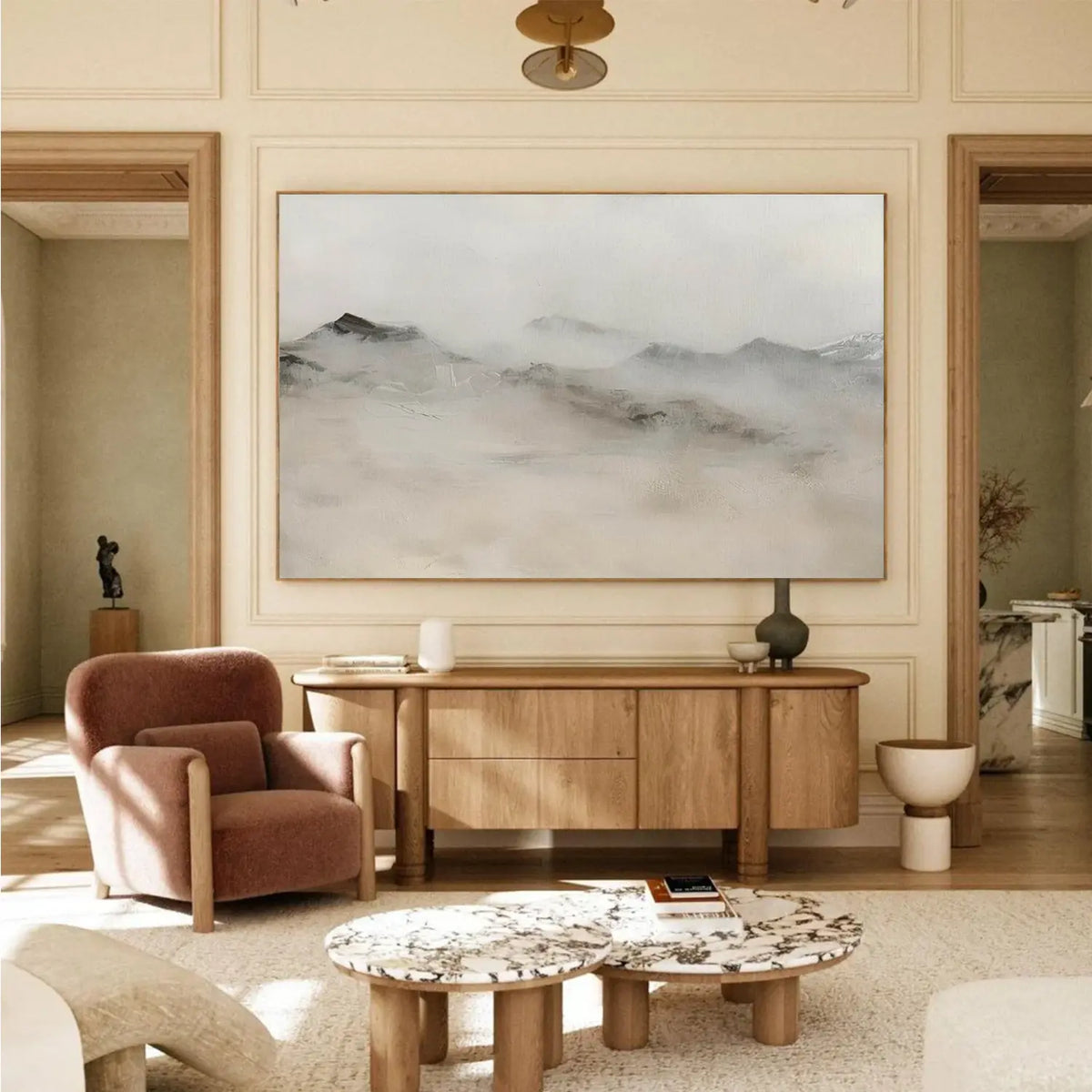 Abstract Mountain Canvas Art #MM033
