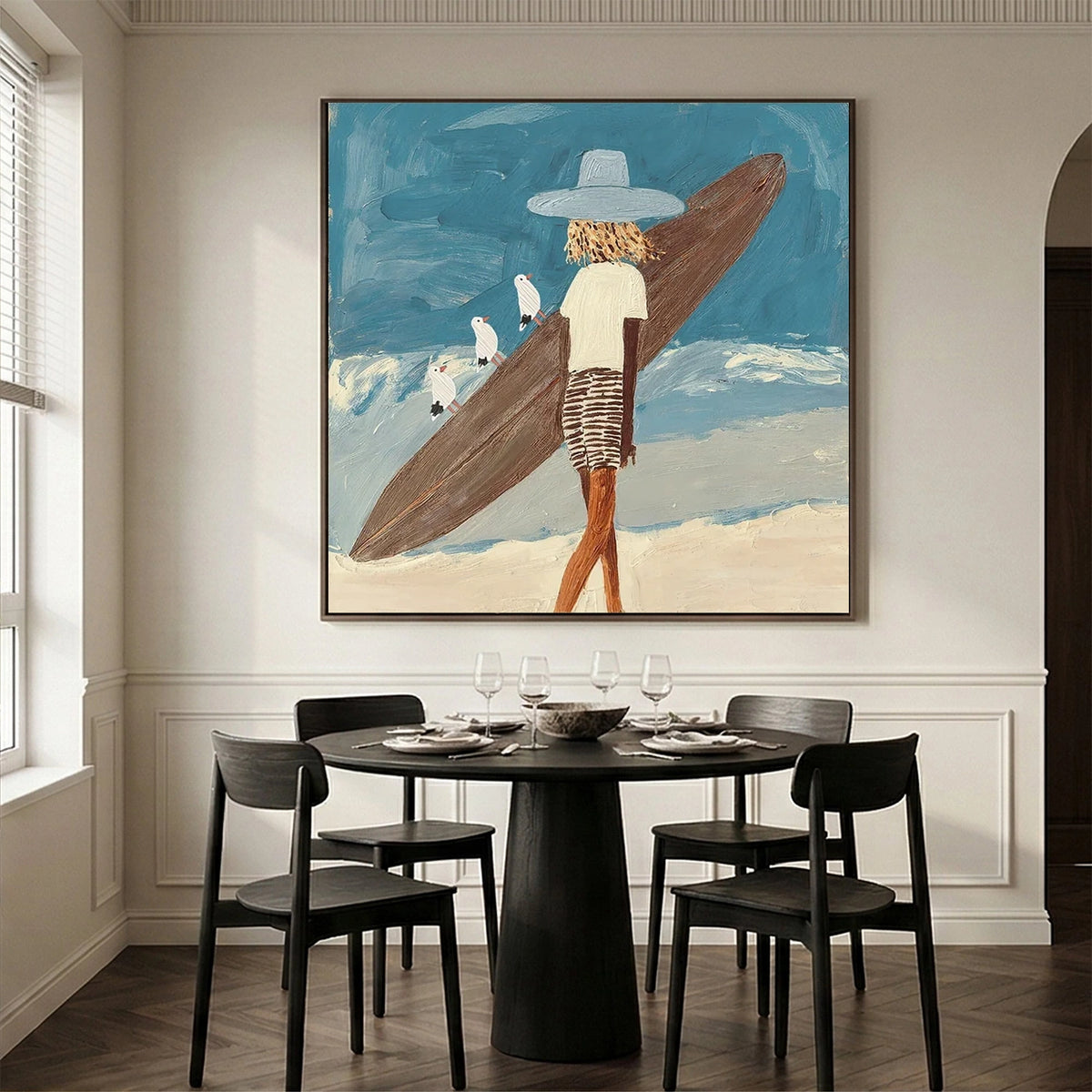 Abstract Portrait Canvas Art #AW193