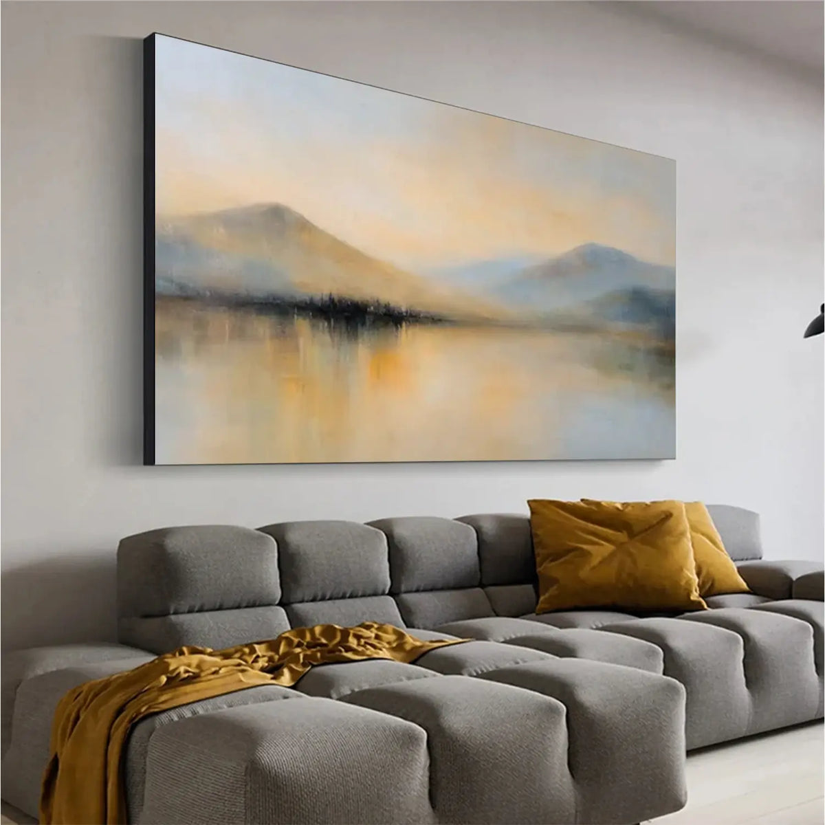 Abstract Mountain Canvas Art #MM016
