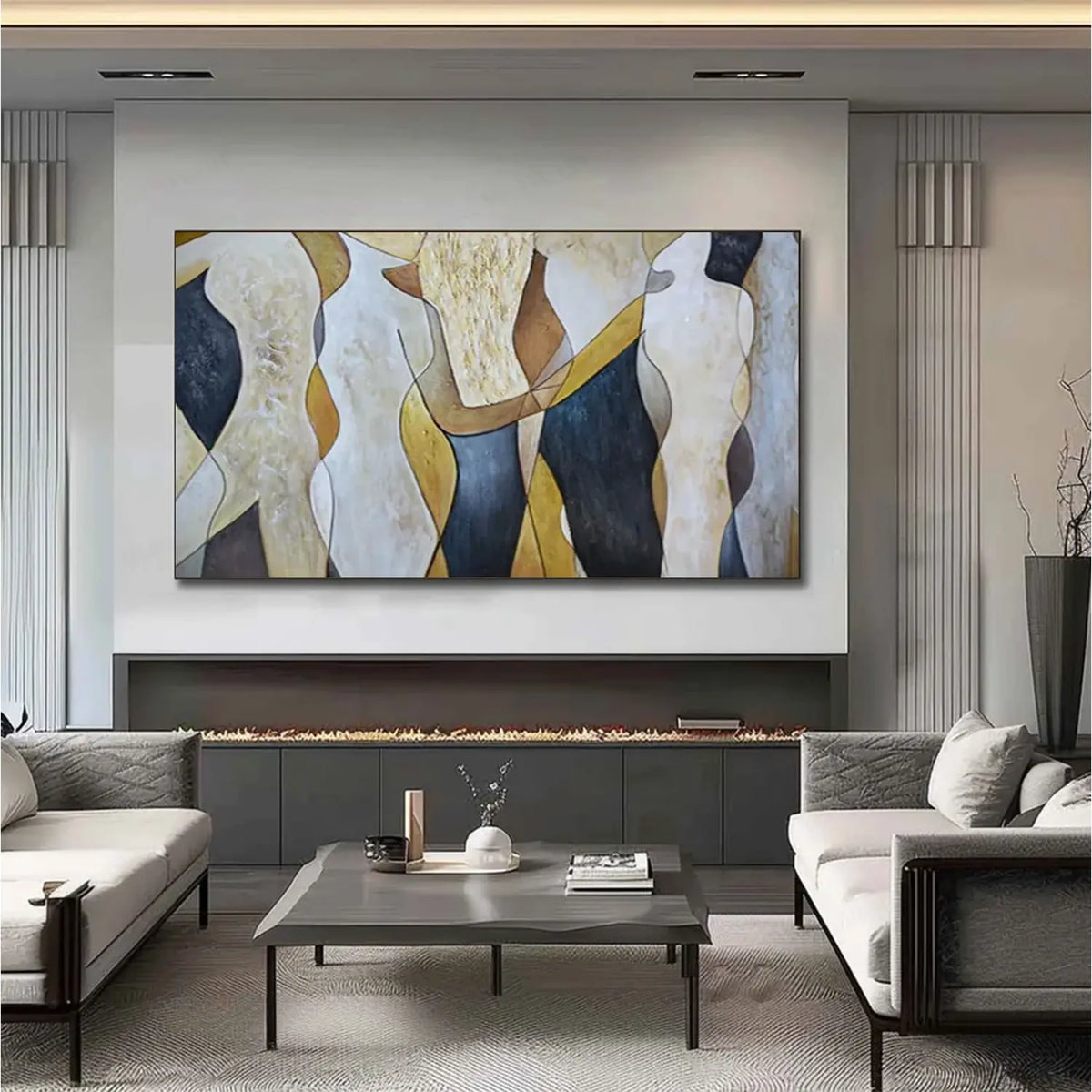 Abstract People Canvas Art #AW182