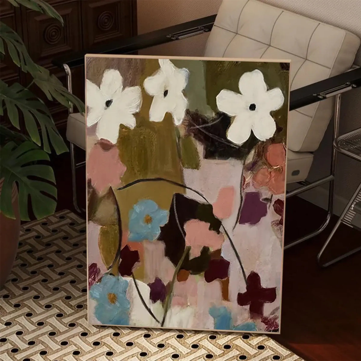 Flower Abstract Wall Art #FT044