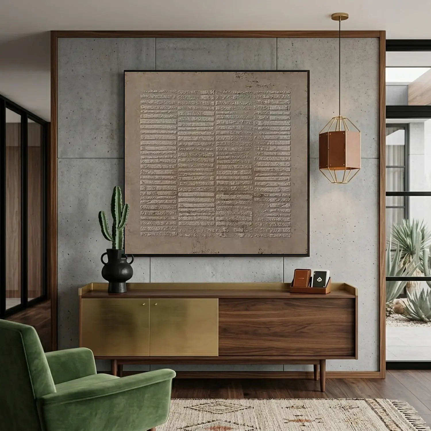 Brown Wabi Sabi Texture Canvas Art