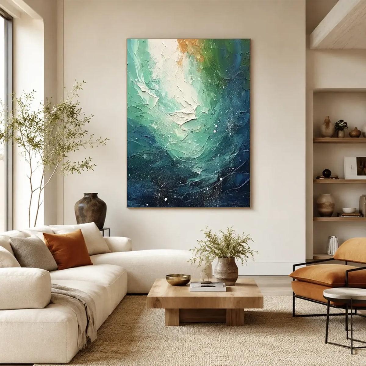 Ocean Abstract Textured Wall Art #OS053
