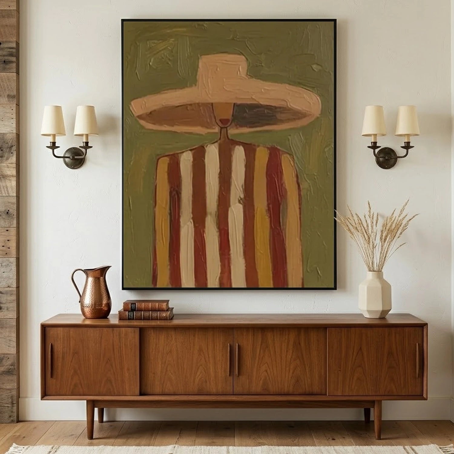 Vintage Americana Art | Voyager In Veridian Haze