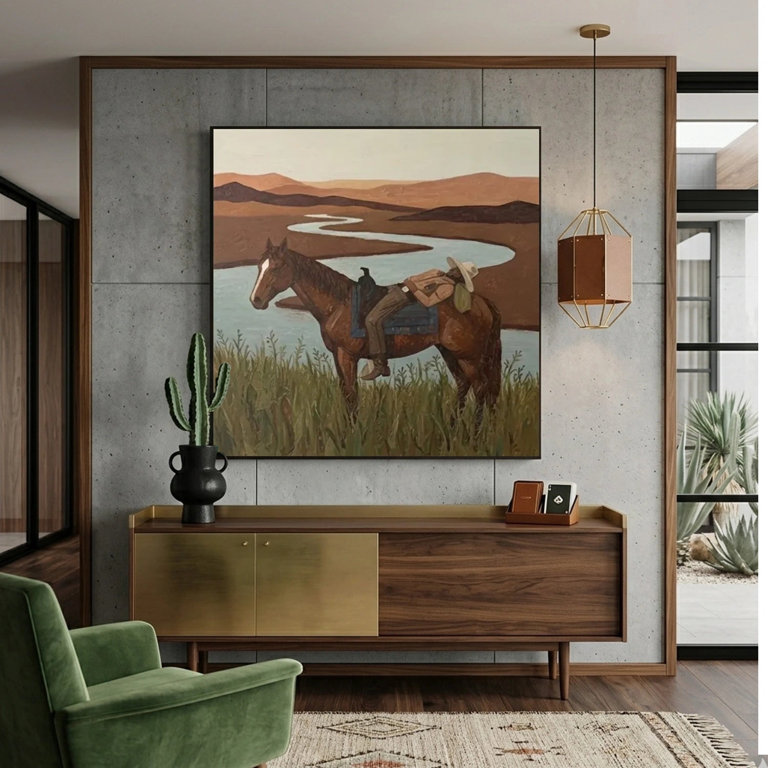 Vintage Americana Art | Riverbend Rest
