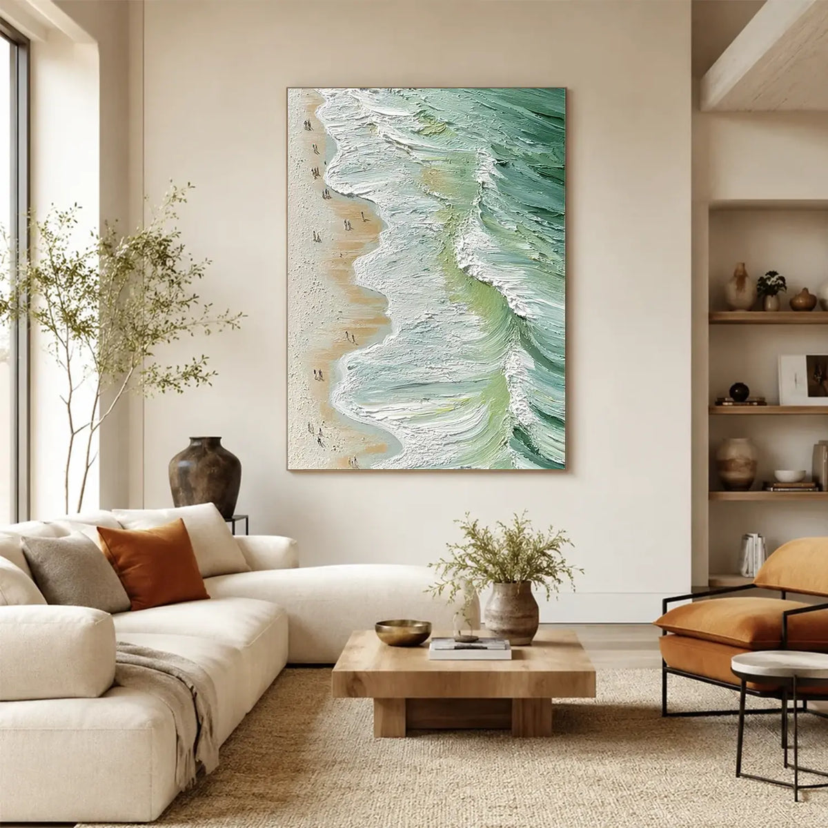 Ocean Textured Painting Canvas #OS058
