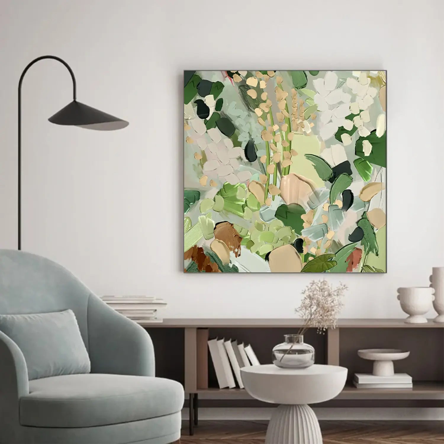 Colorful Abstract Textured Painting Canvas #FT059