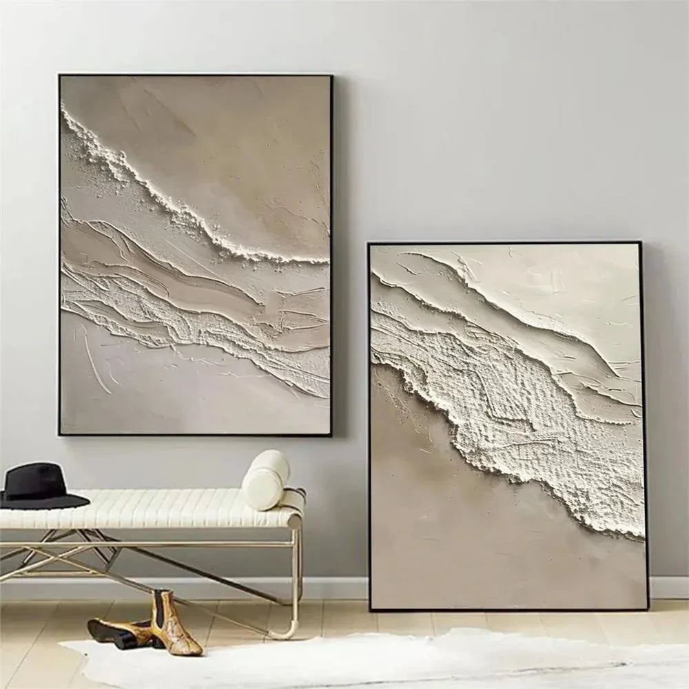 Ocean Textured Painting Canvas Set of 2 #OP028