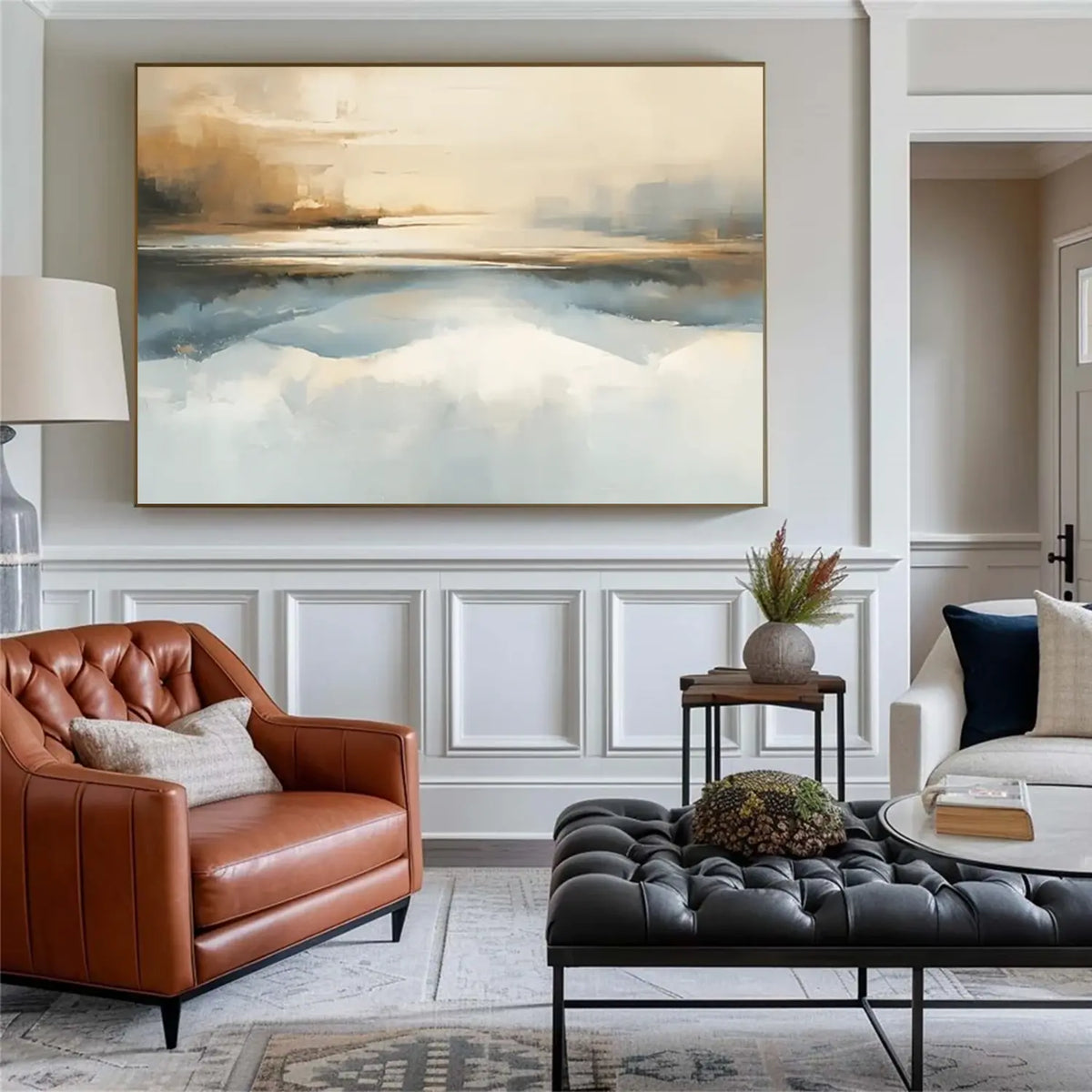 Abstract Mountain Canvas Art #MM019