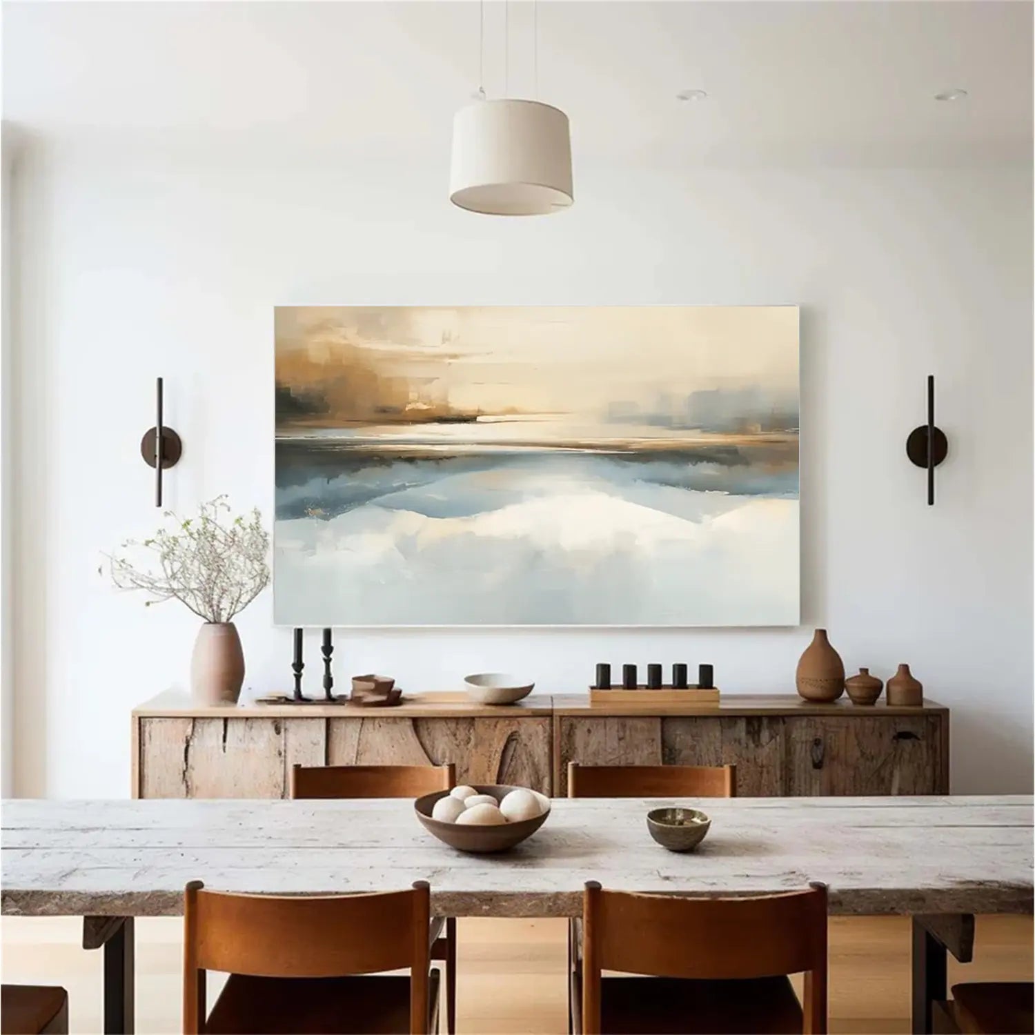 Abstract Mountain Canvas Art #MM019