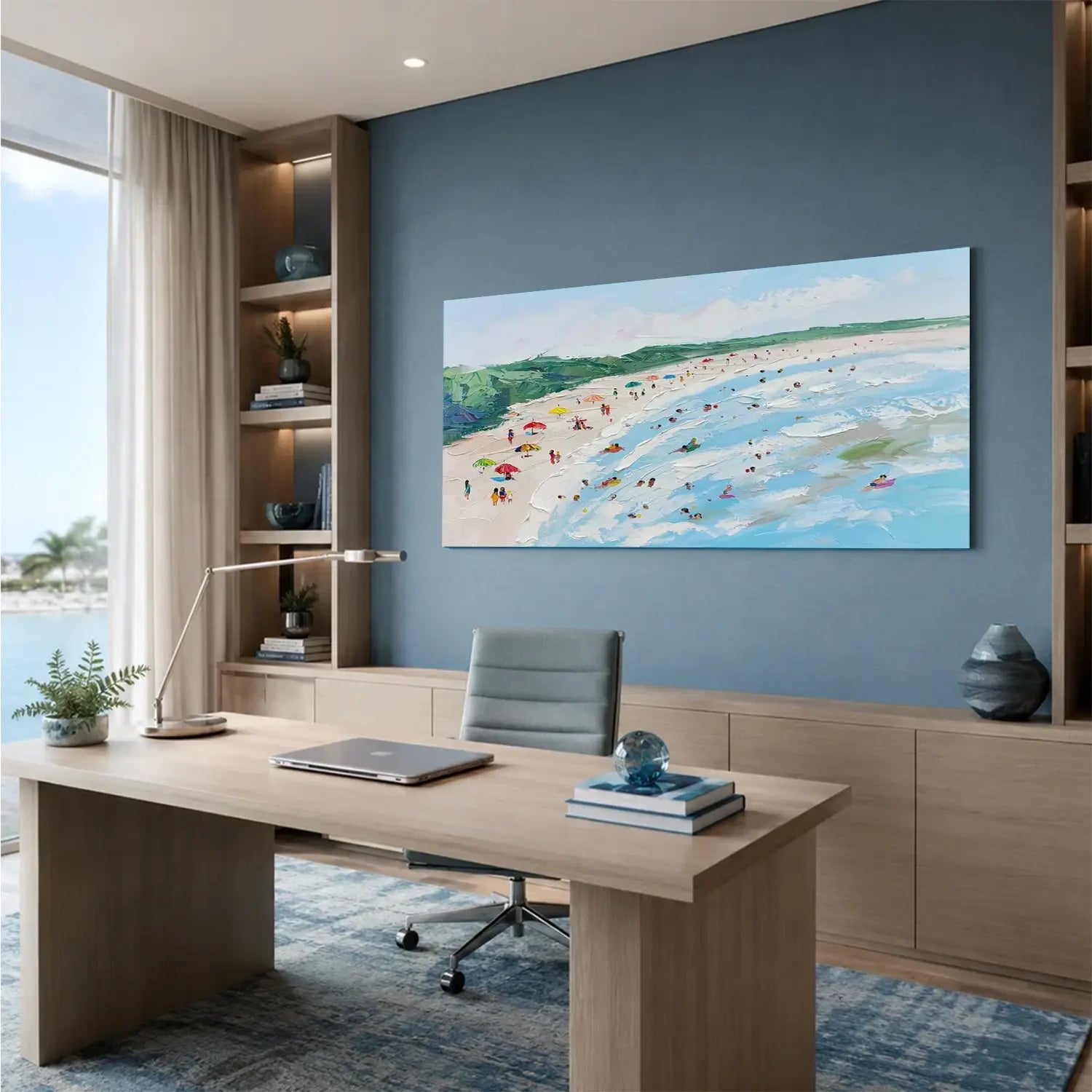 Swimming Sports Textured Wall Art #SC011
