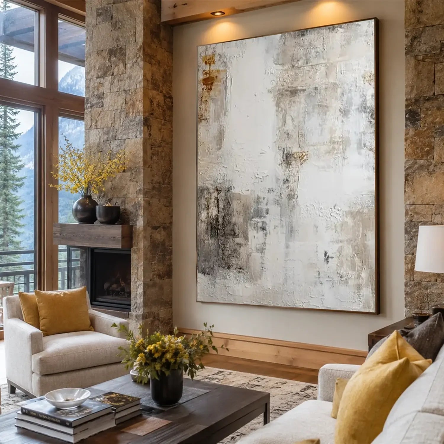 Abstract Textured Wall Art #AW150