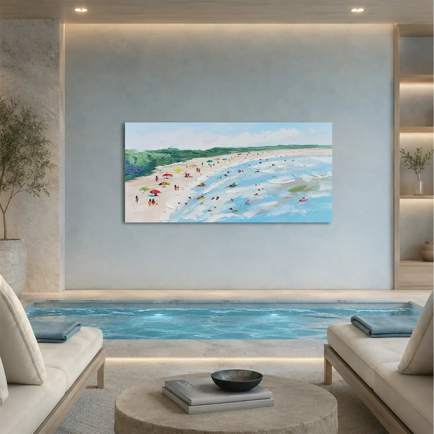 Swimming Sports Textured Wall Art #SC011