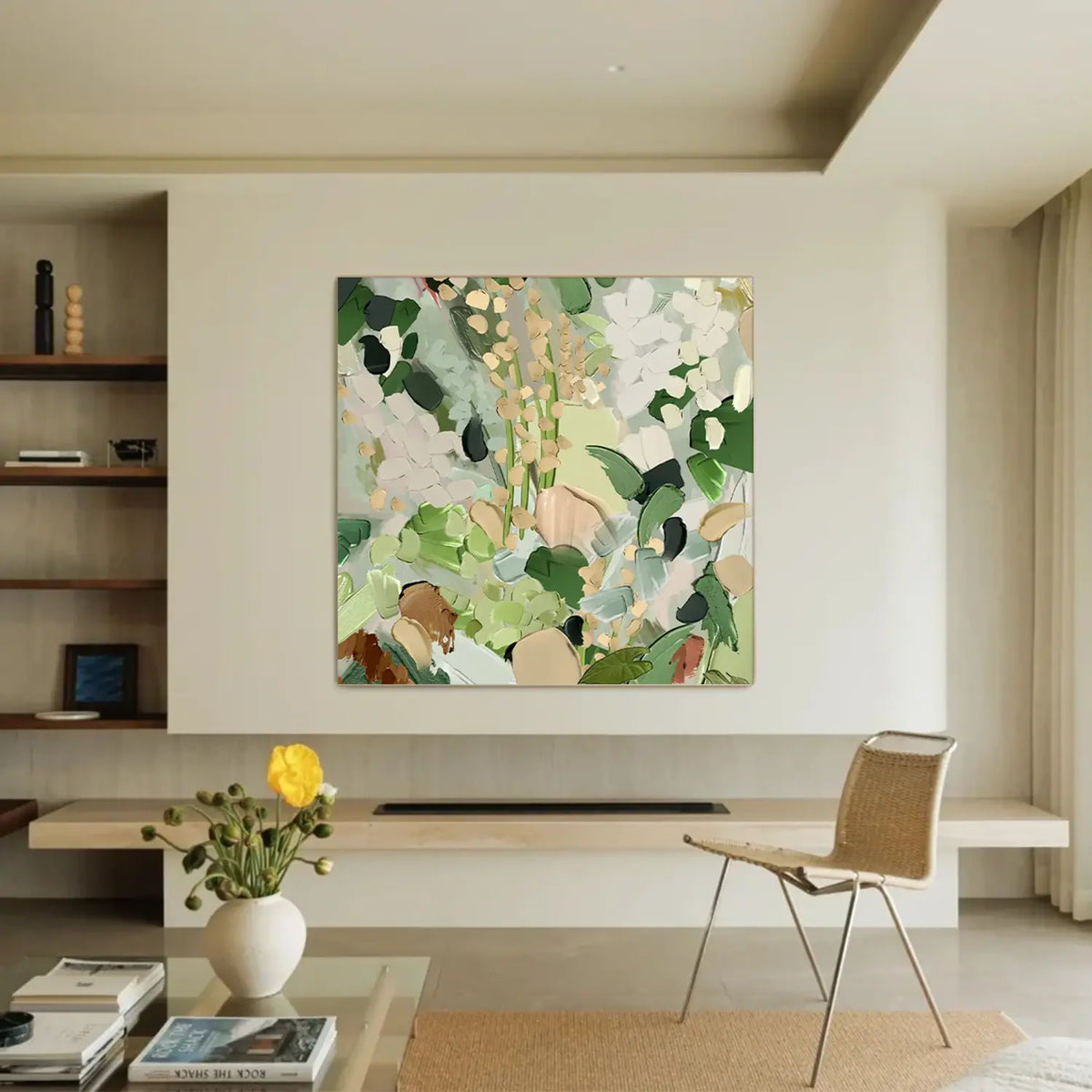 Colorful Abstract Textured Painting Canvas #FT059