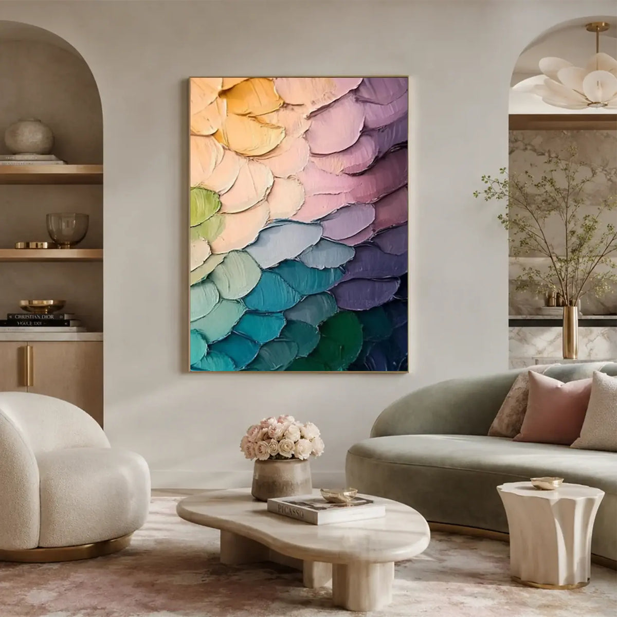 Colorful Abstract Textured Wall Art #AW153